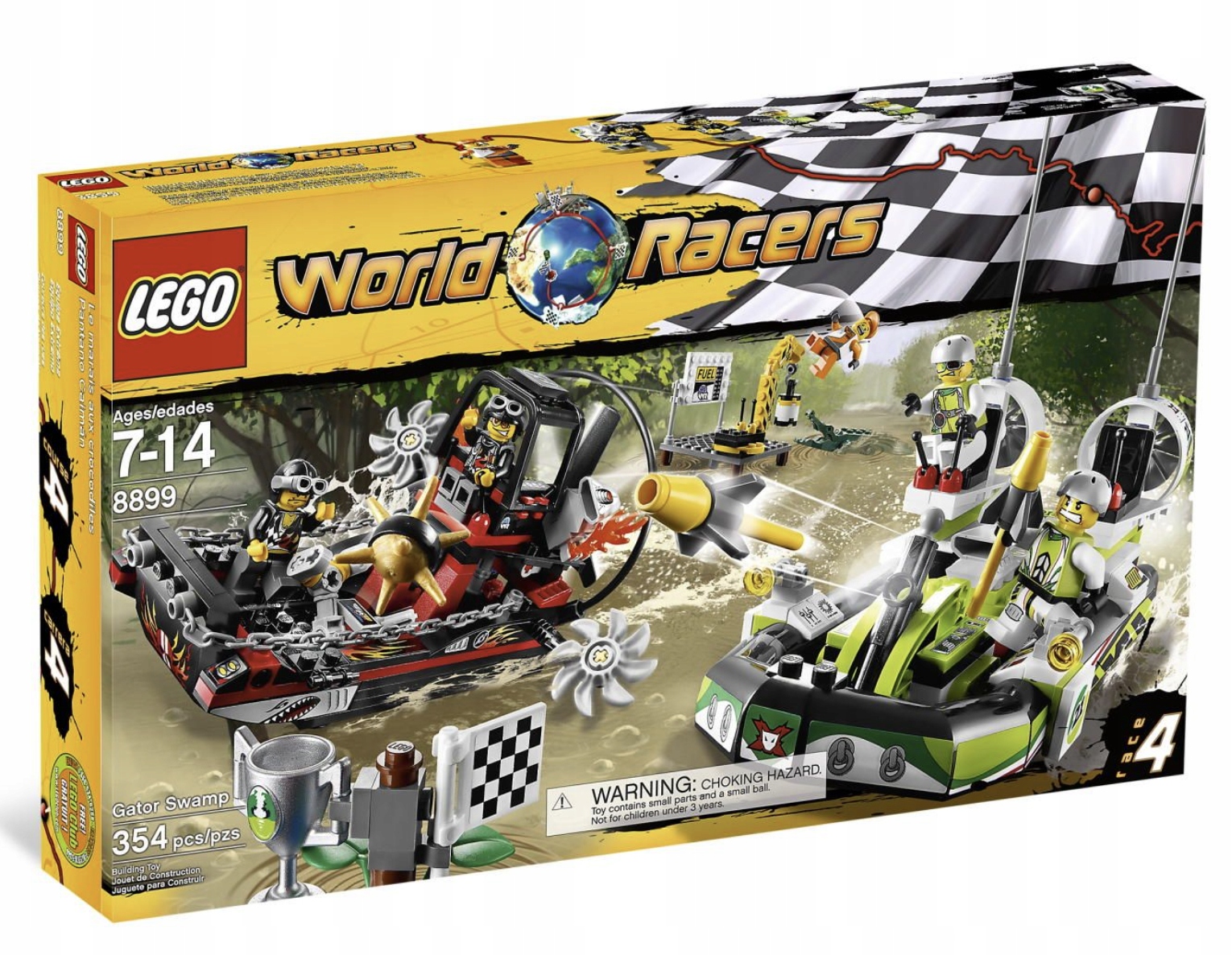 LEGO Racers 8899 Racers Krokodyle bagno Wyścig Poduszkowiec rzadki zestaw