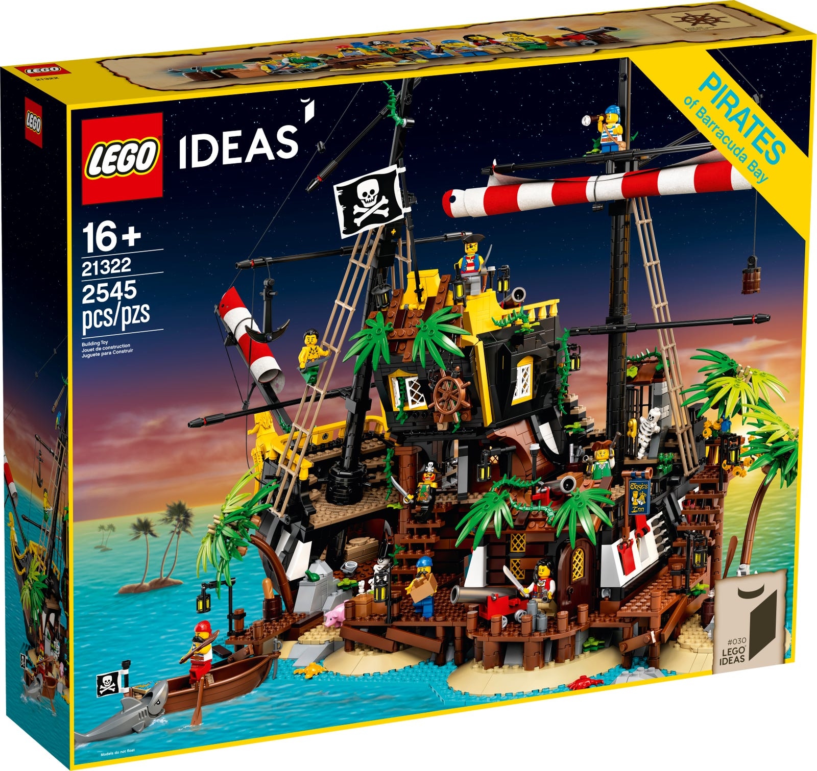LEGO Ideas 21322 LEGO Ideas Piraci z Zatoki Barakud 21322 Statek Piracki
