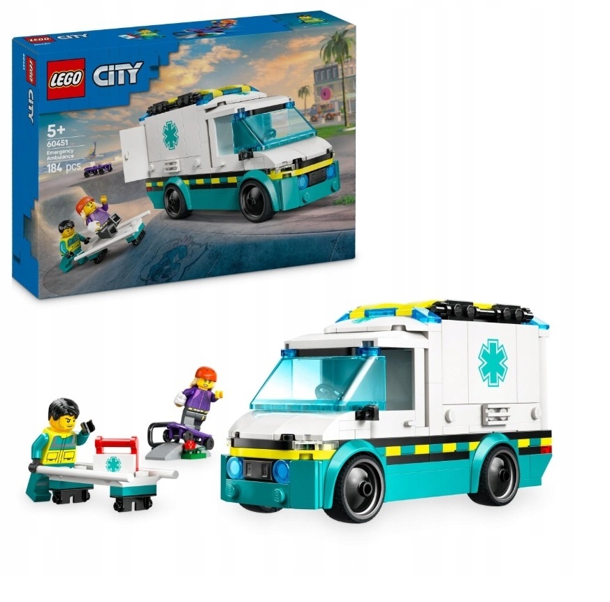 LEGO CITY 60451 KARETKA POGOTOWIA Szpital Lekarz ambulans doktor