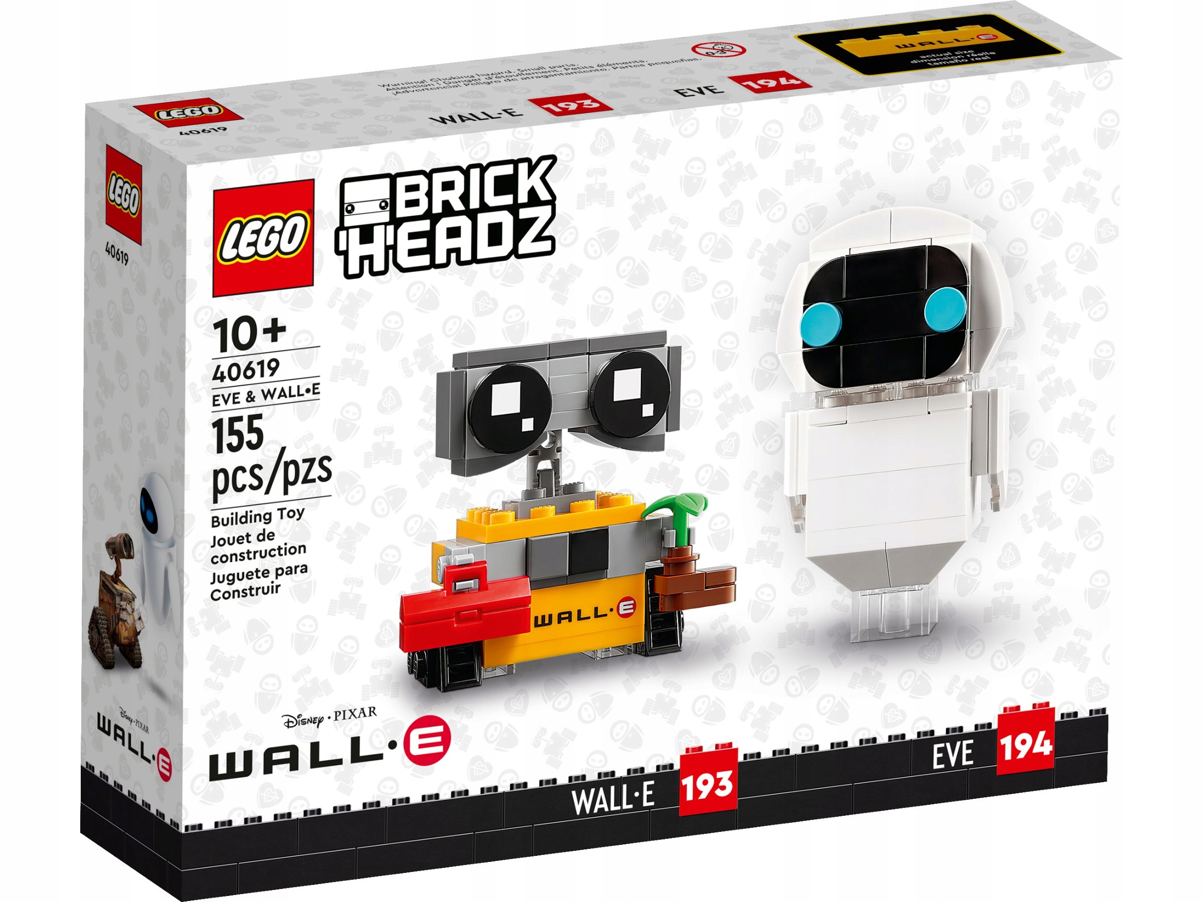 klocki LEGO Brickheads 40619 EWA i WALL-E z filmu