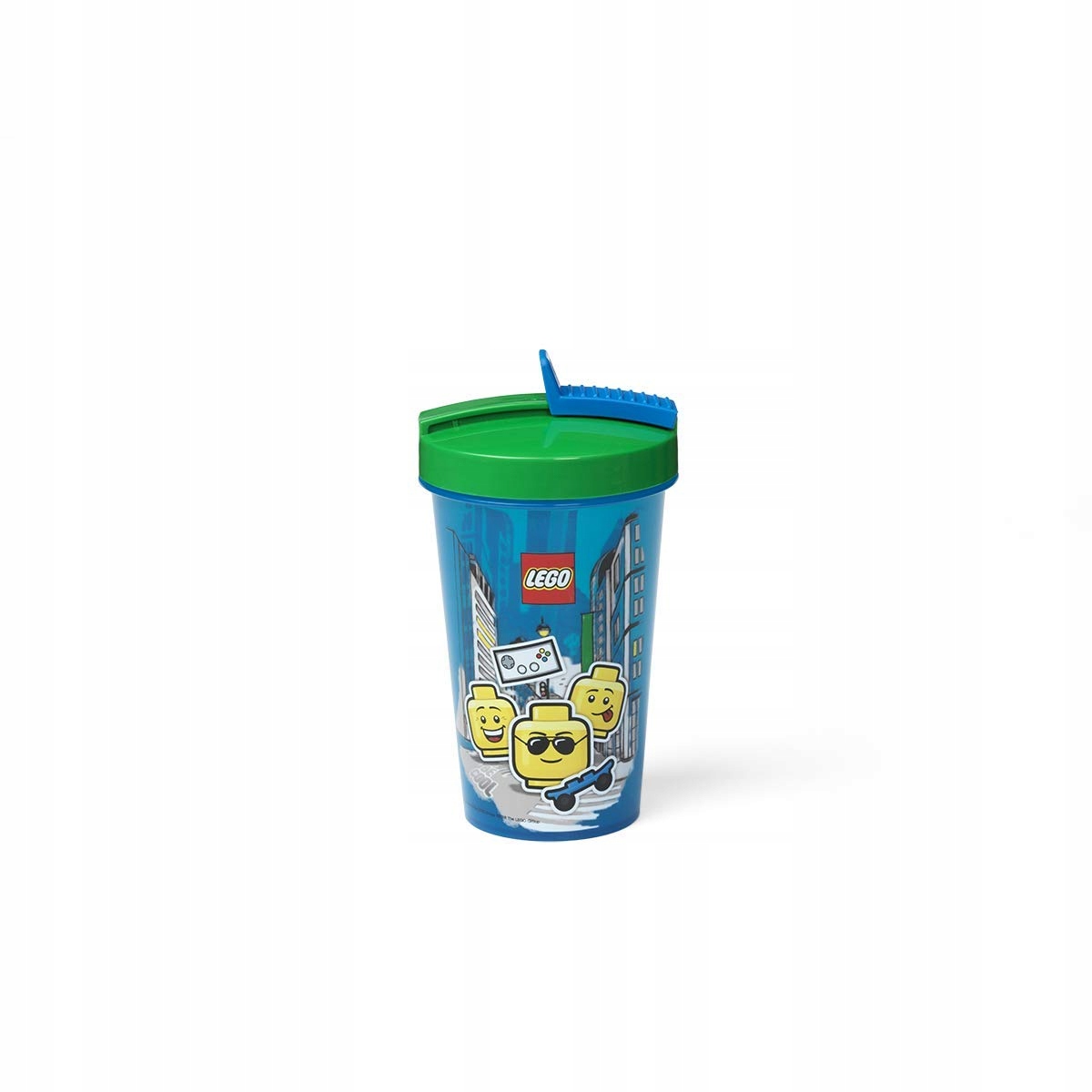 Kubek ze słomką SZKOŁA lunchbox LEGO 500 ml