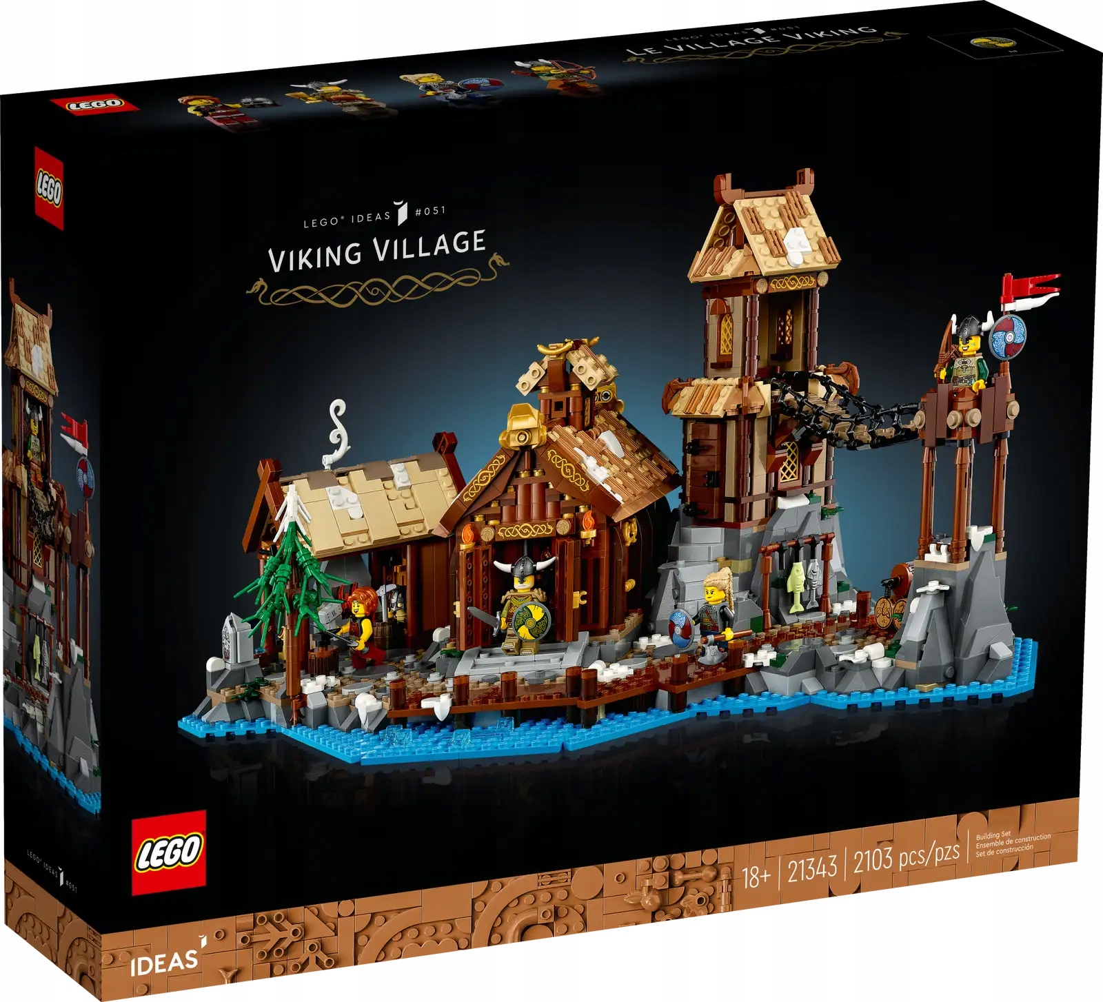 klocki LEGO Ideas 21343 Wioska Wikingów wikingowie viking