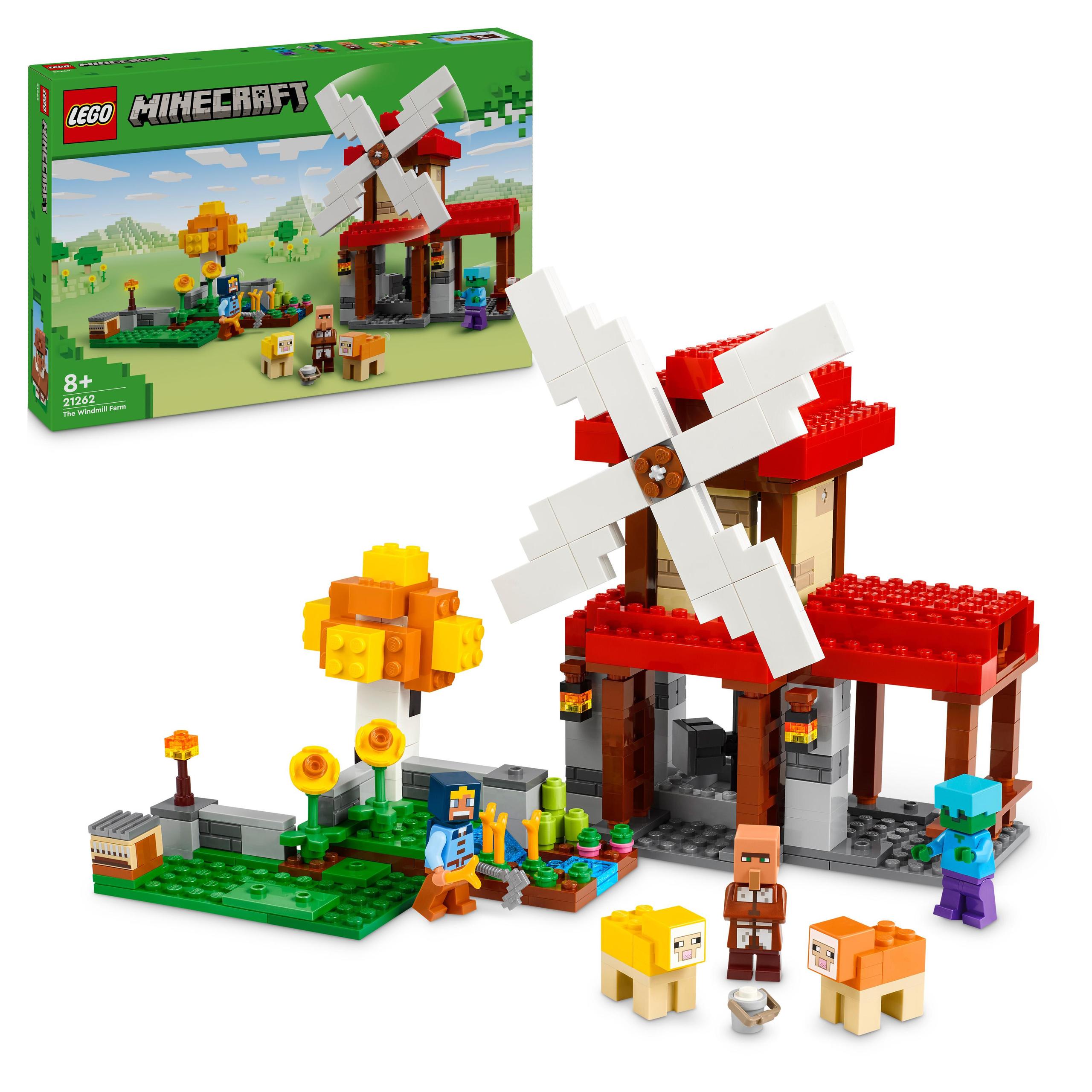 LEGO Minecraft 21262 KLOCKI Farma z wiatrakiem PREZENT NA SWIETA MAJKRAFT
