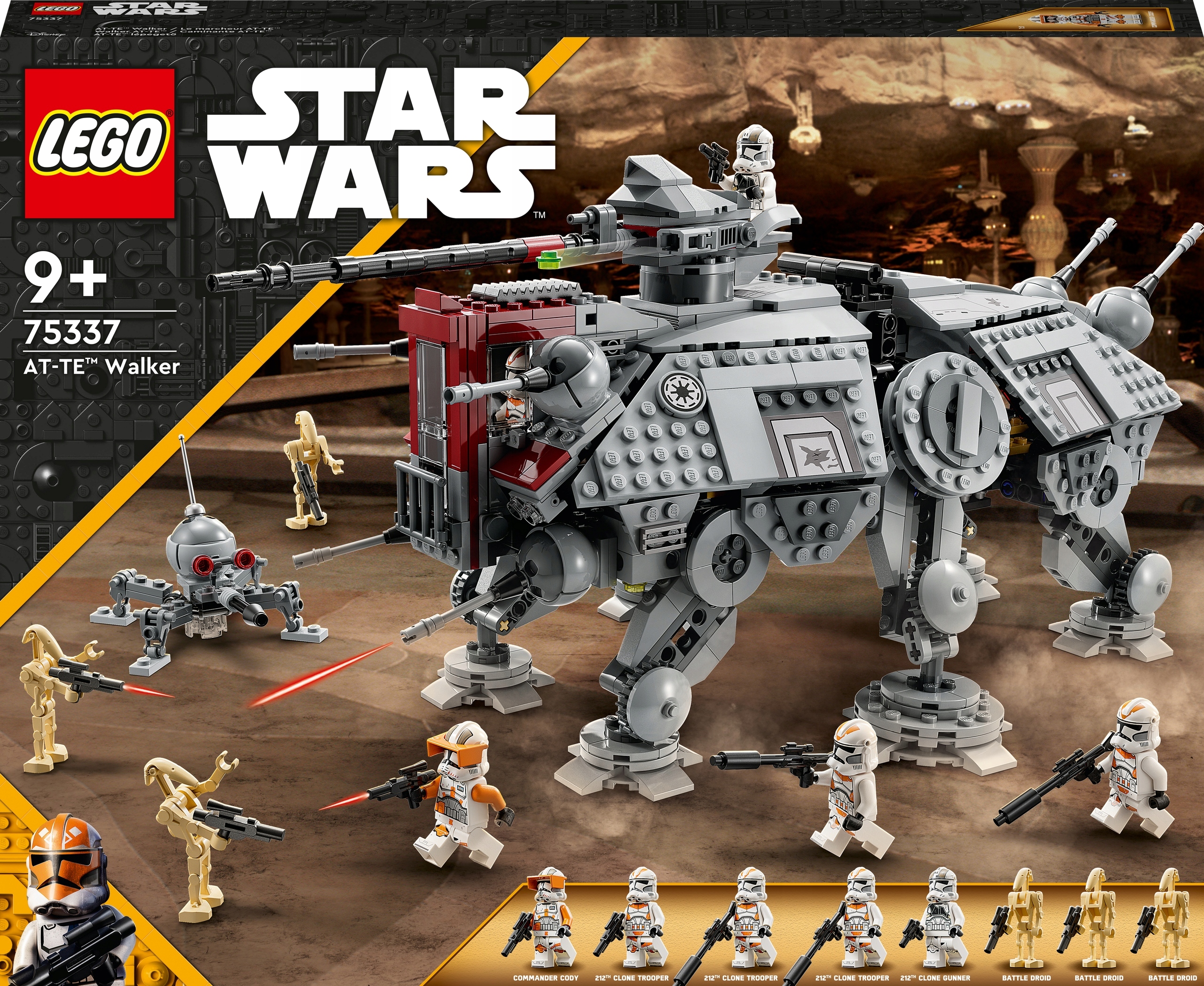 LEGO Star Wars 75337 Maszyna krocząca AT-TE Cody Gwiezdne Wojny klonów