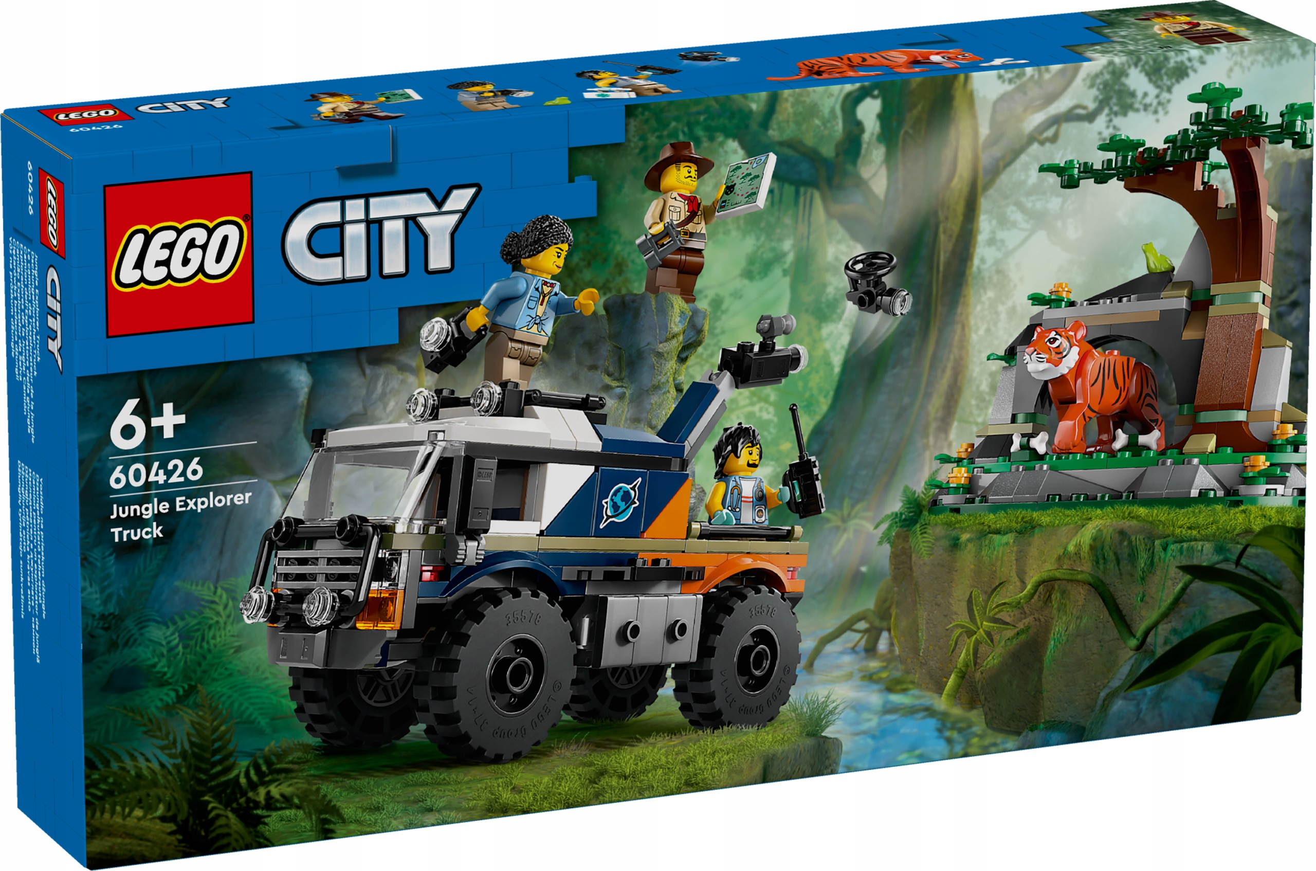 klocki LEGO 60426 City Terenówka badacza dżungli Johnny Thunder Adventures