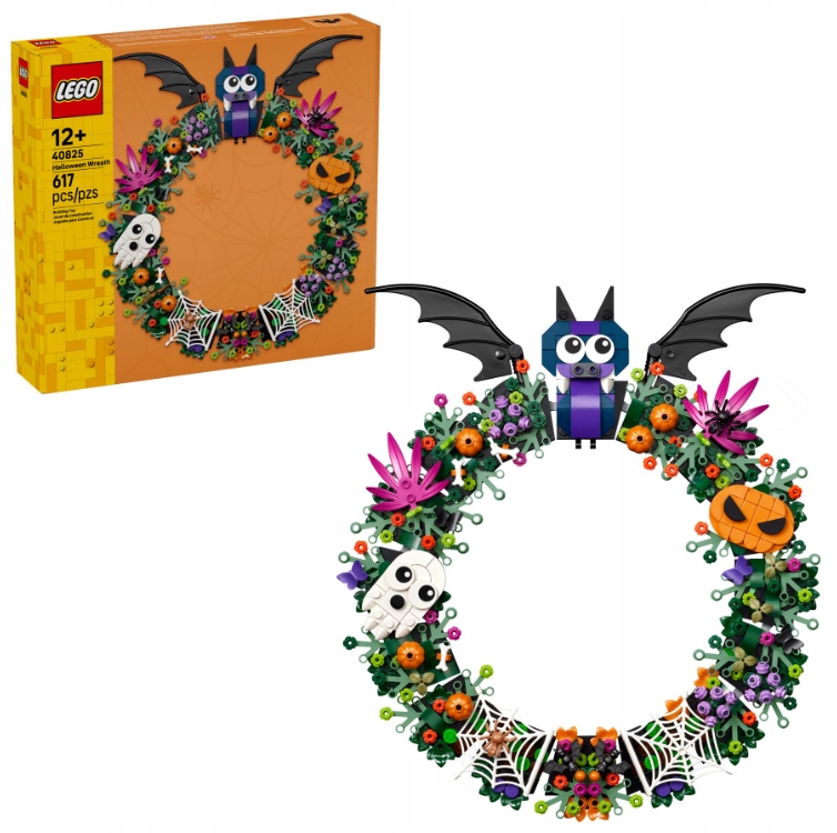 LEGO 40825 Wieniec na Halloween duch nietoperz creepy