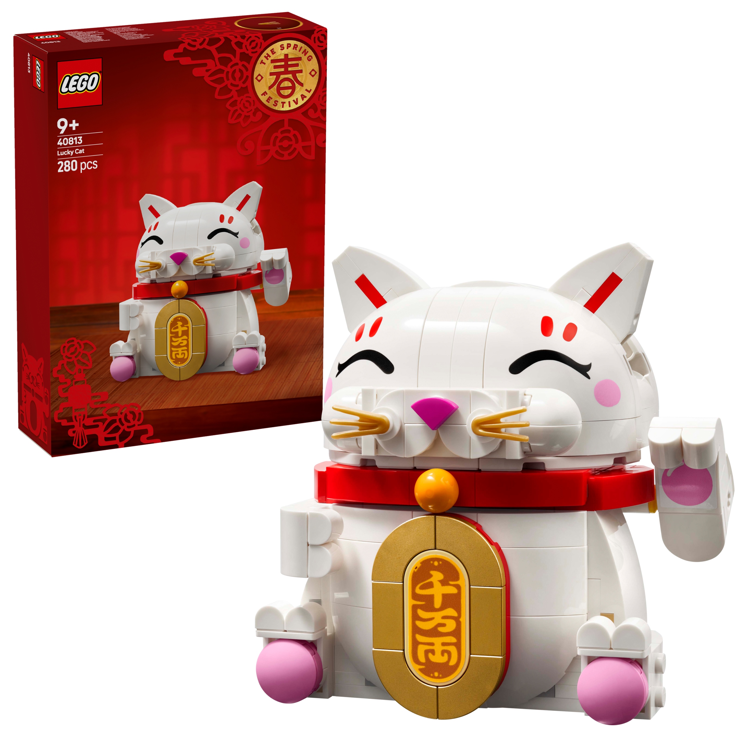 LEGO ICONIC JAPOŃSKI KOT SZCZĘŚCIA 40813 POMYSŁ NA PREZENT DLA DZIECKA