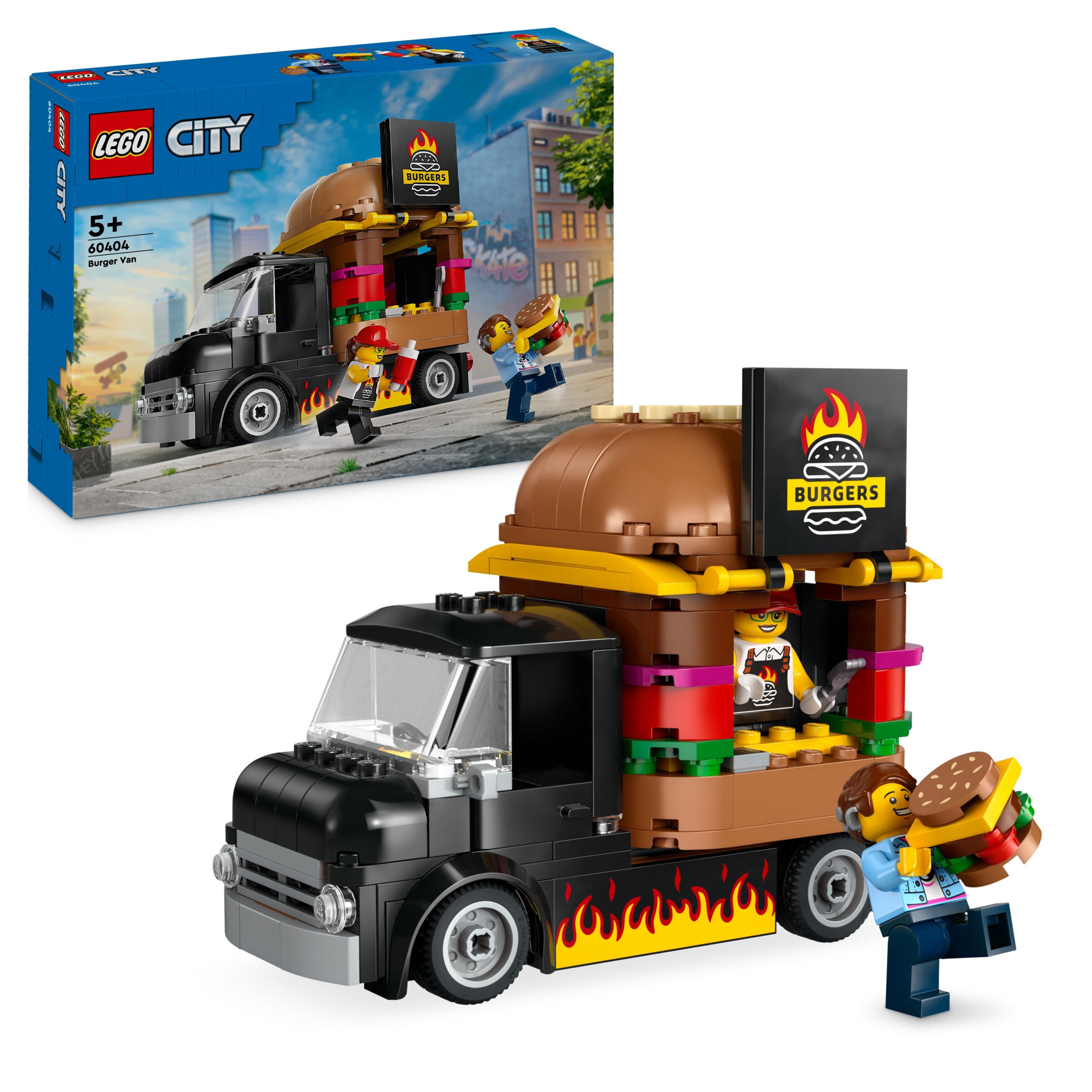 ZESTAW KLOCKÓW LEGO CITY 60404 CIĘŻARÓWKA Z HAMBURGERAMI PREZENT TOP HIT