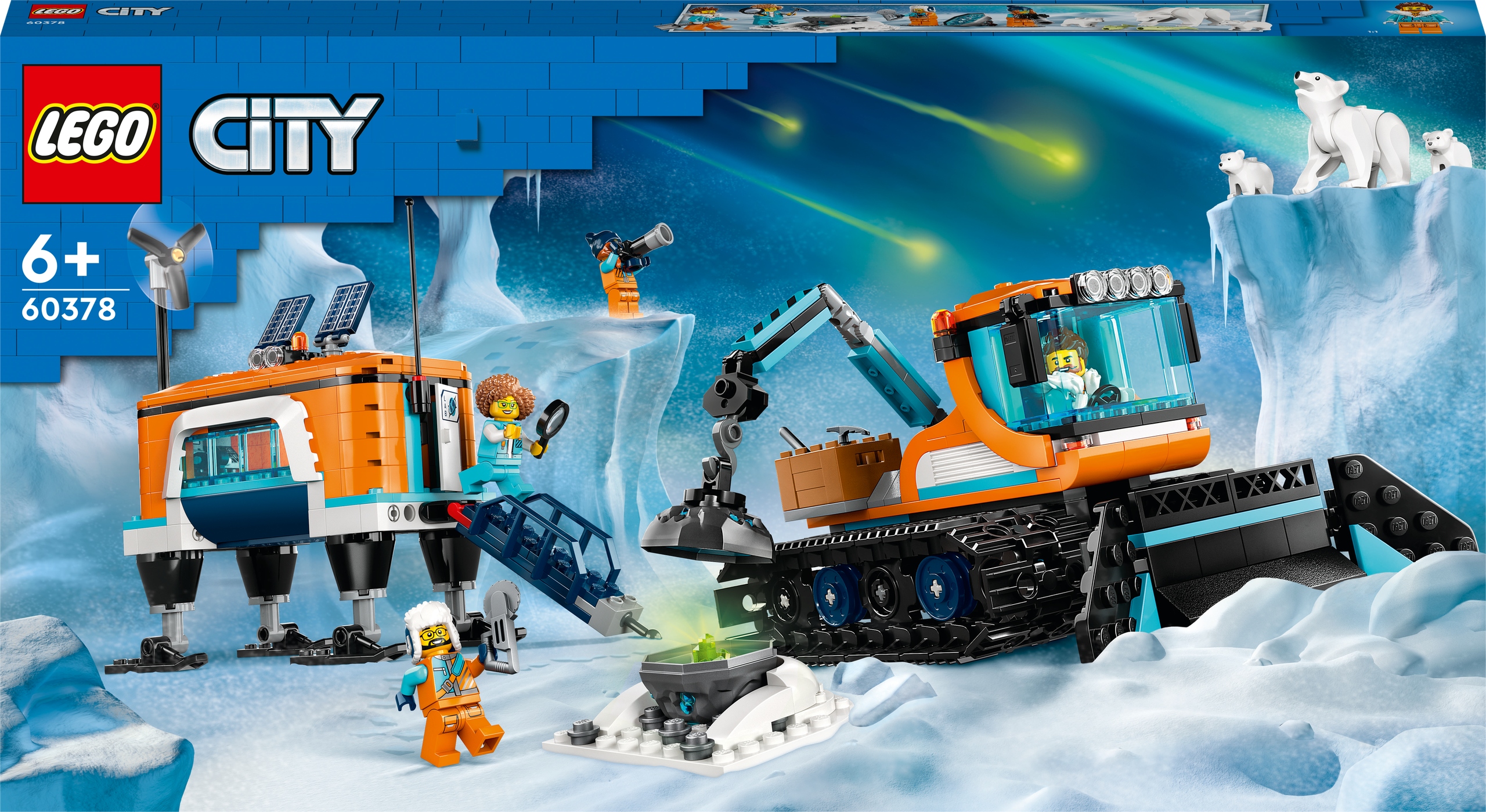 LEGO City Zestaw Ciężarówka i laboratorium badawcze 60378 miś polarny