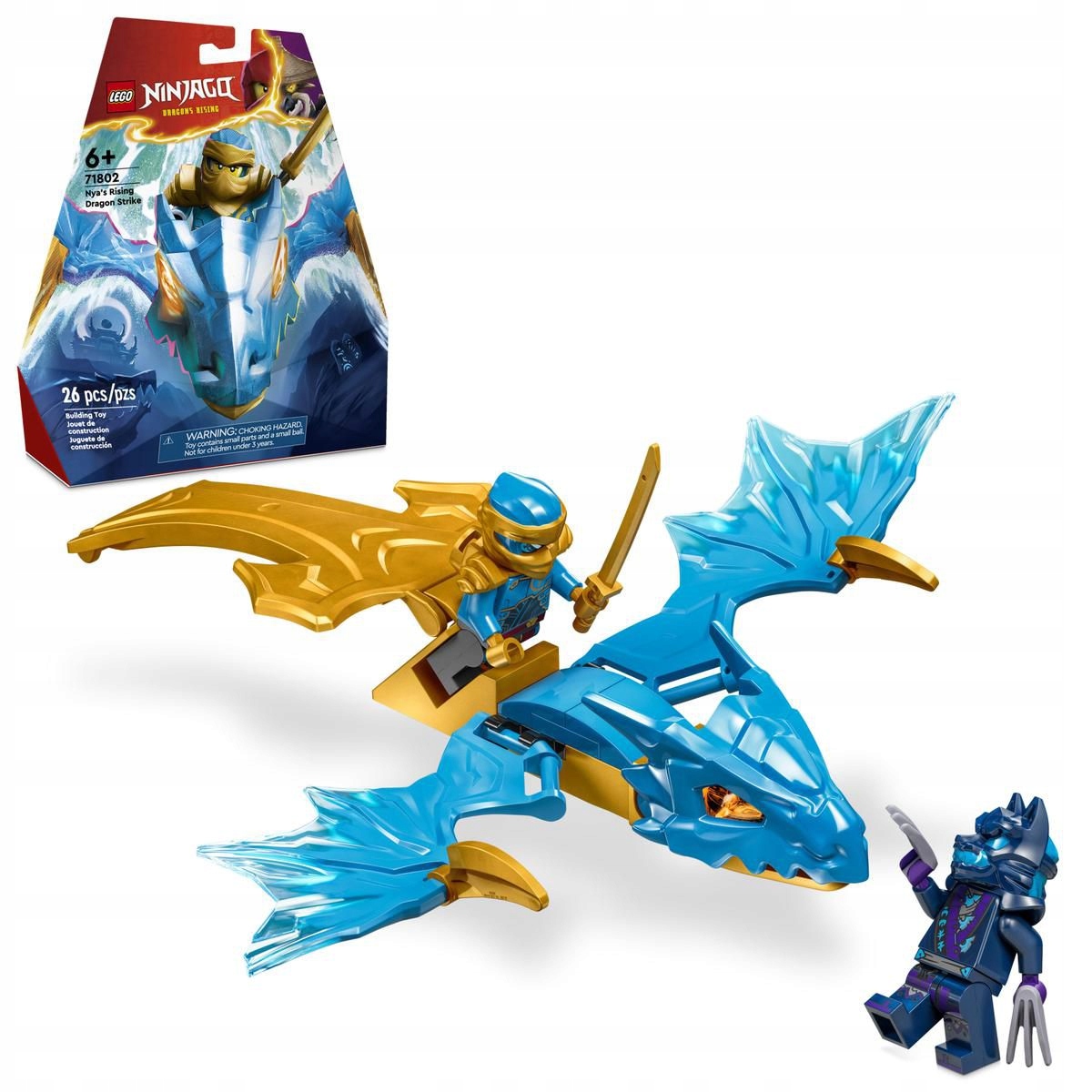 Klocki Zestaw LEGO NINJAGO 71802 Atak powstającego smoka Nyi ninja go