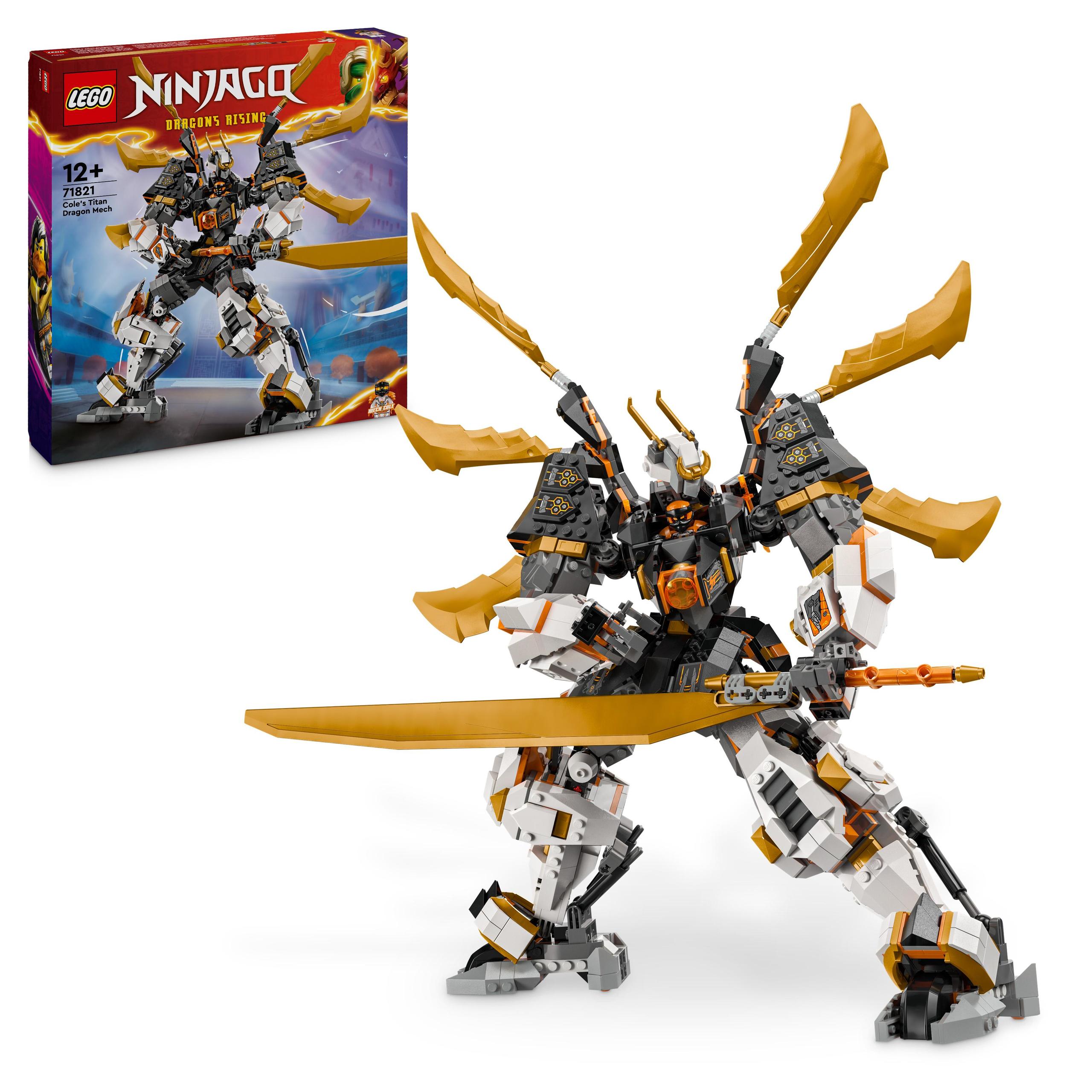 LEGO NINJAGO 71821 Tytanowy smok-mech Cole’a robot klocki ninja go