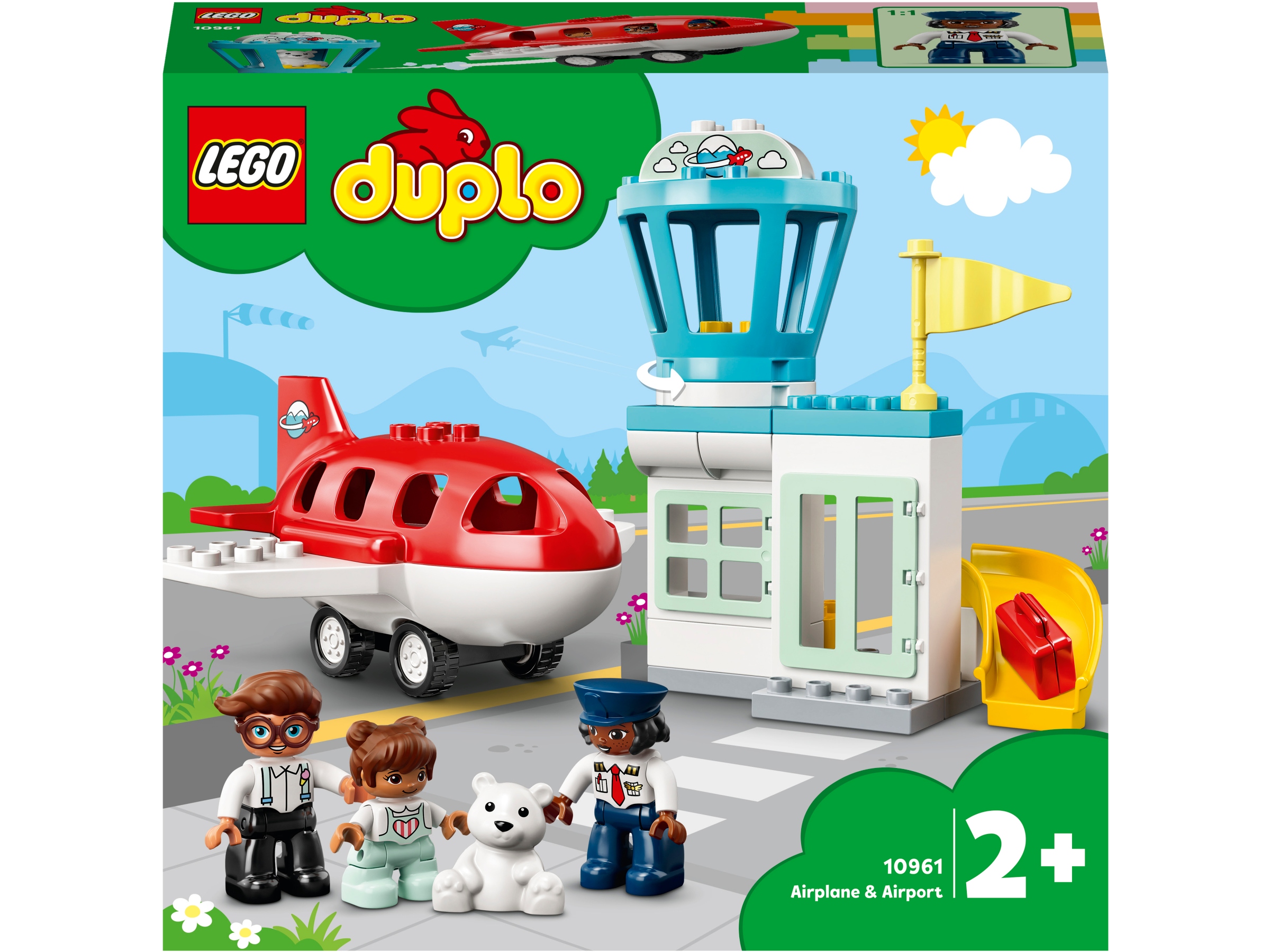 klocki LEGO Duplo 10961 Samolot i lotnisko port lotniczy pilot