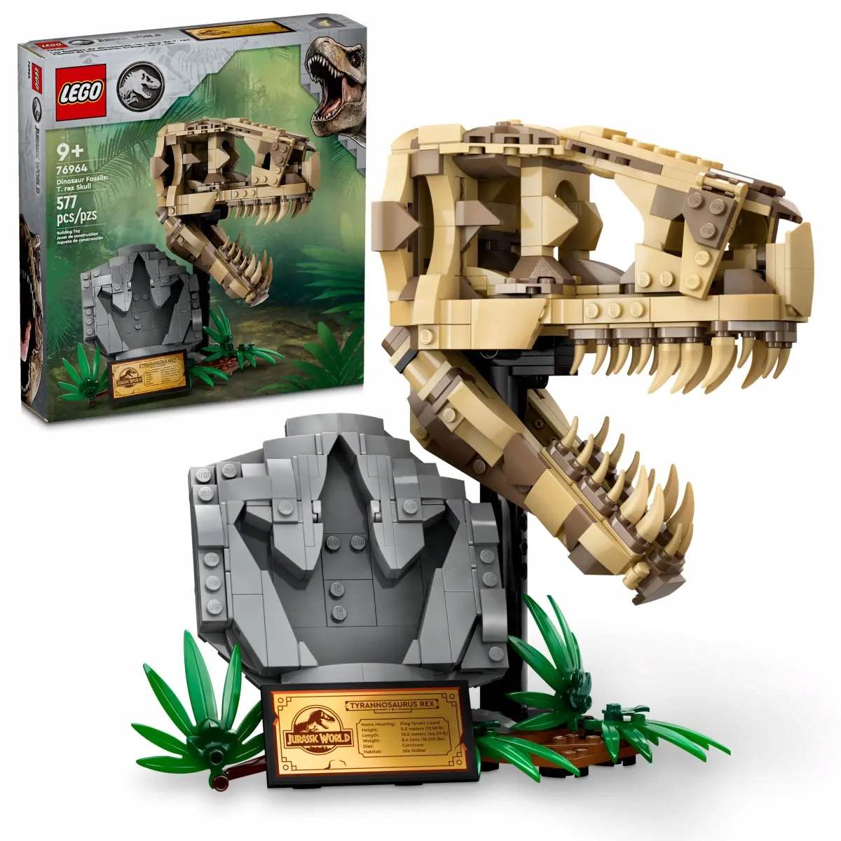 LEGO Jurassic World 76964 Skamieniałości dinozaurów: czaszka T-rexa