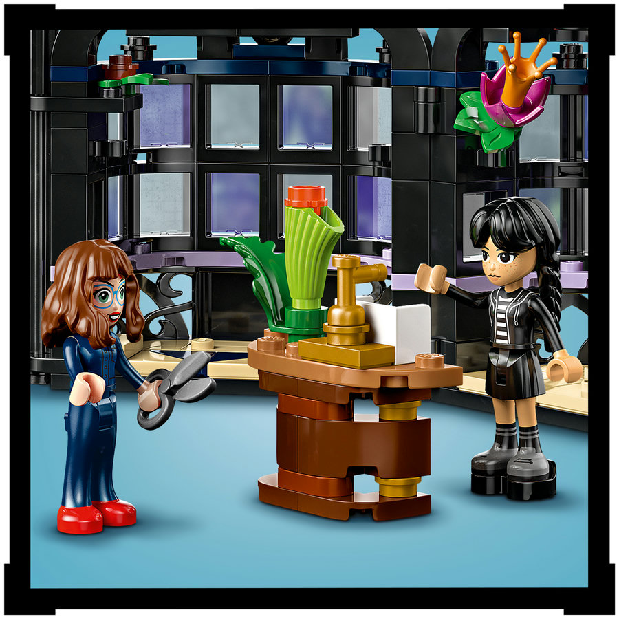 LEGO DLA NIEJ Wednesday NA WALENTYNKI 7678-4 kwiat czarnej dalii 0358 el 9+