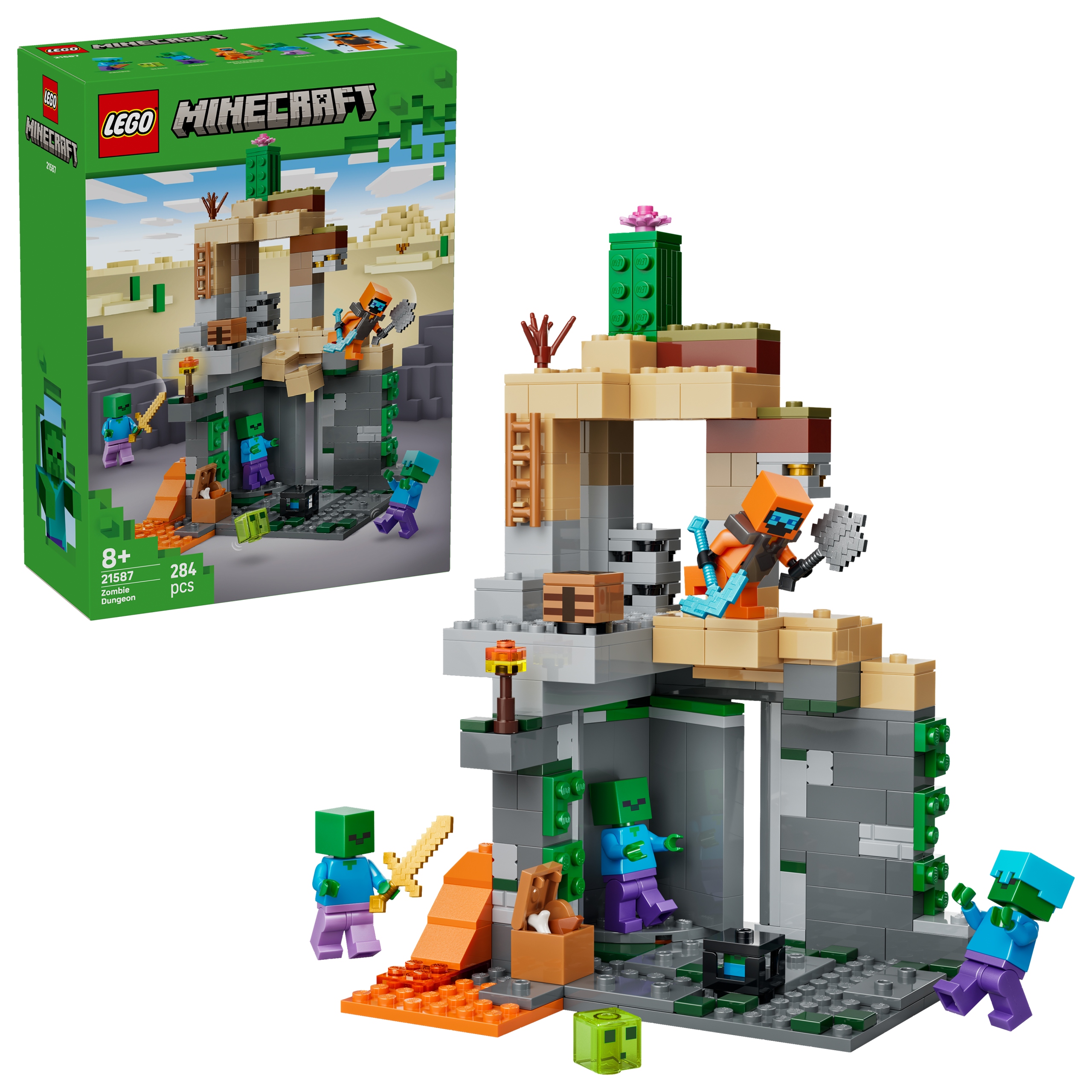 Klocki LEGO Minecraft Zombie Dungeon majkraft Loch zombie