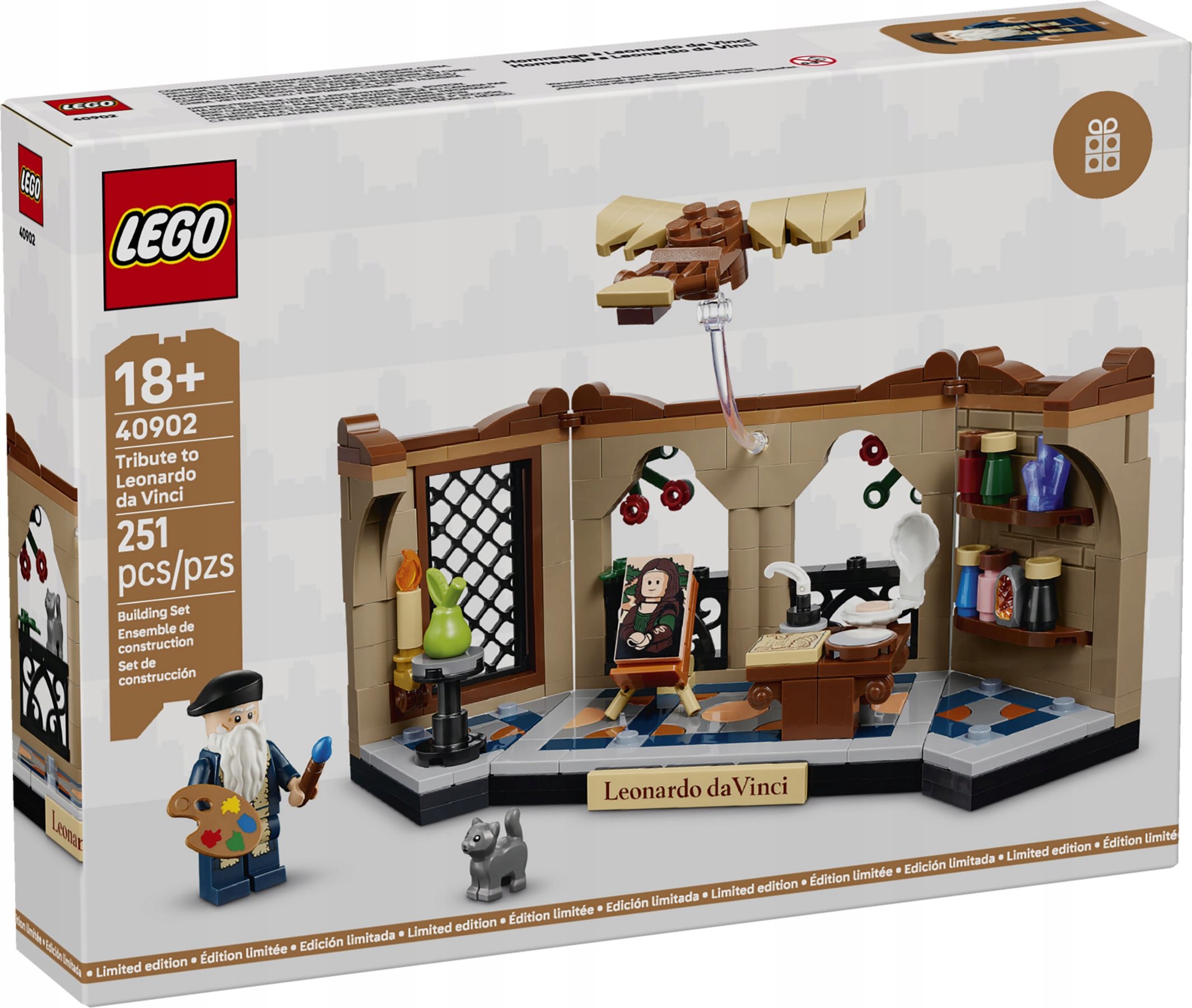 LEGO 40902 - Hołd dla Leonarda da Vinci UNIKAT