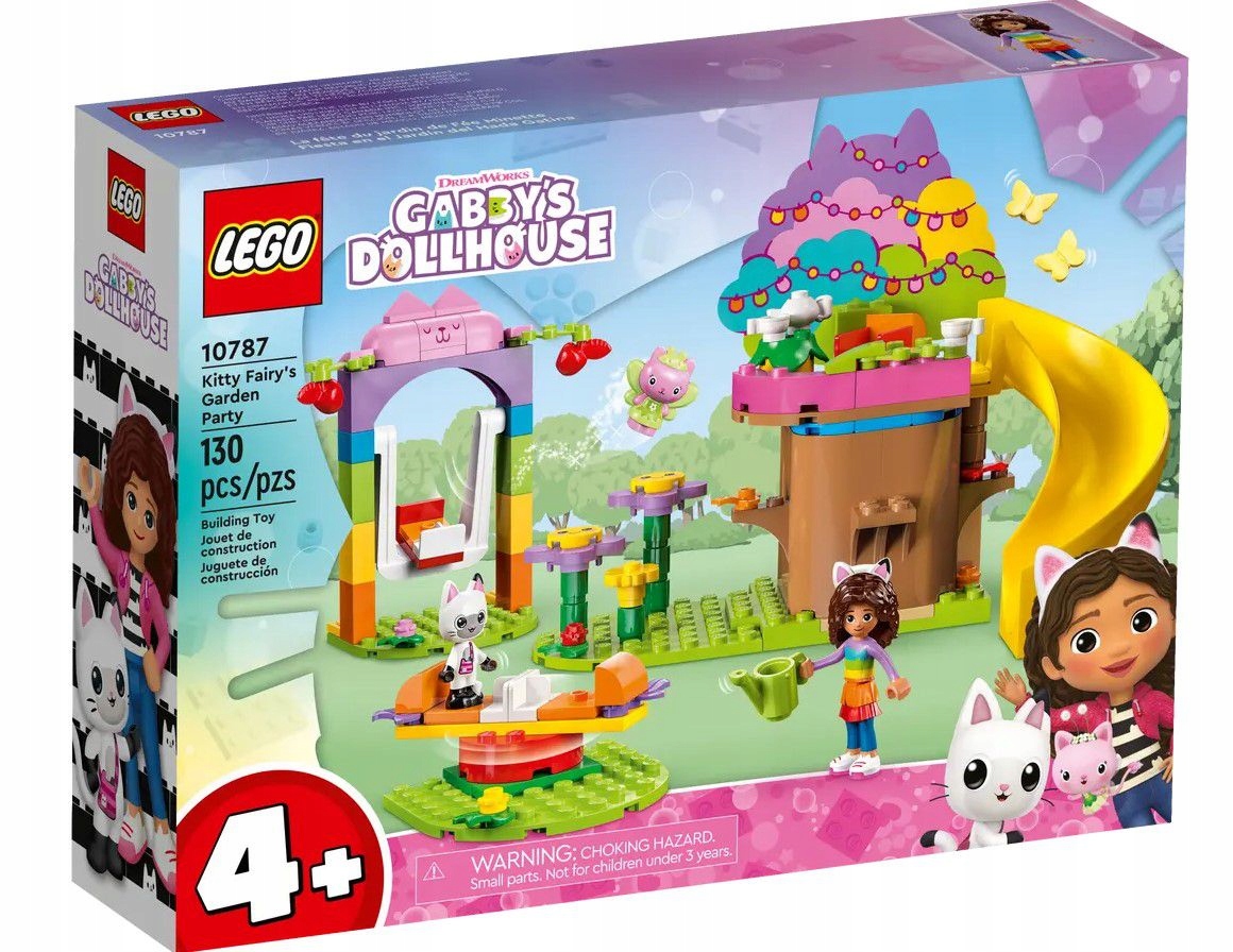 klocki LEGO Koci domek Gabi 10787 Wróżkowe przyjęcie w ogrodzie