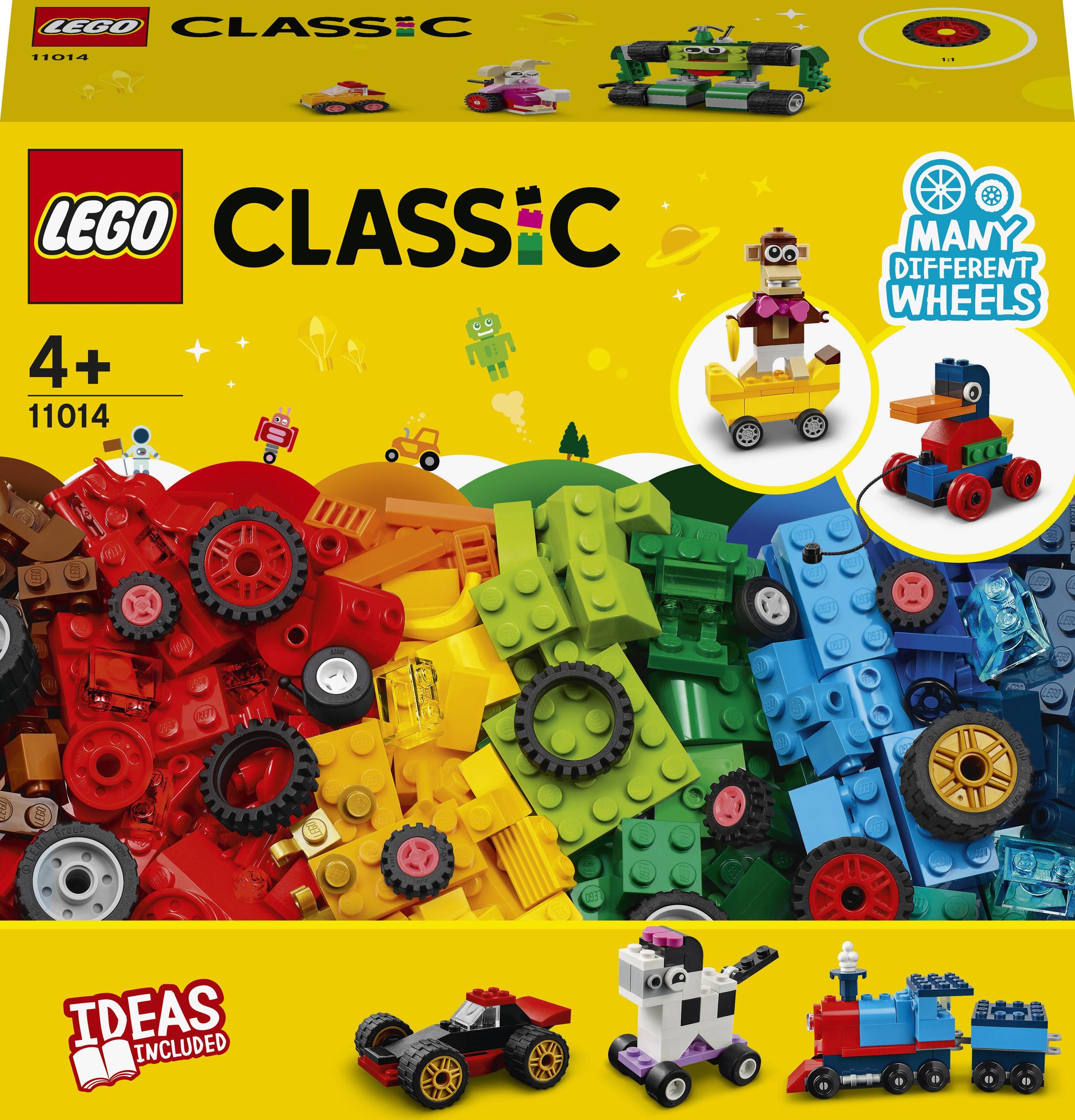 klocki Lego Classic 11014 klocki na kołach koła auta