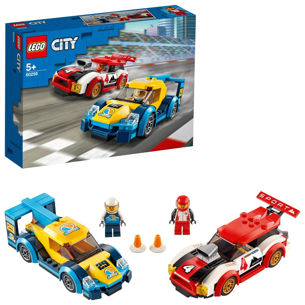 klocki LEGO City 60256 Samochody wyścigowe wyscig formuła