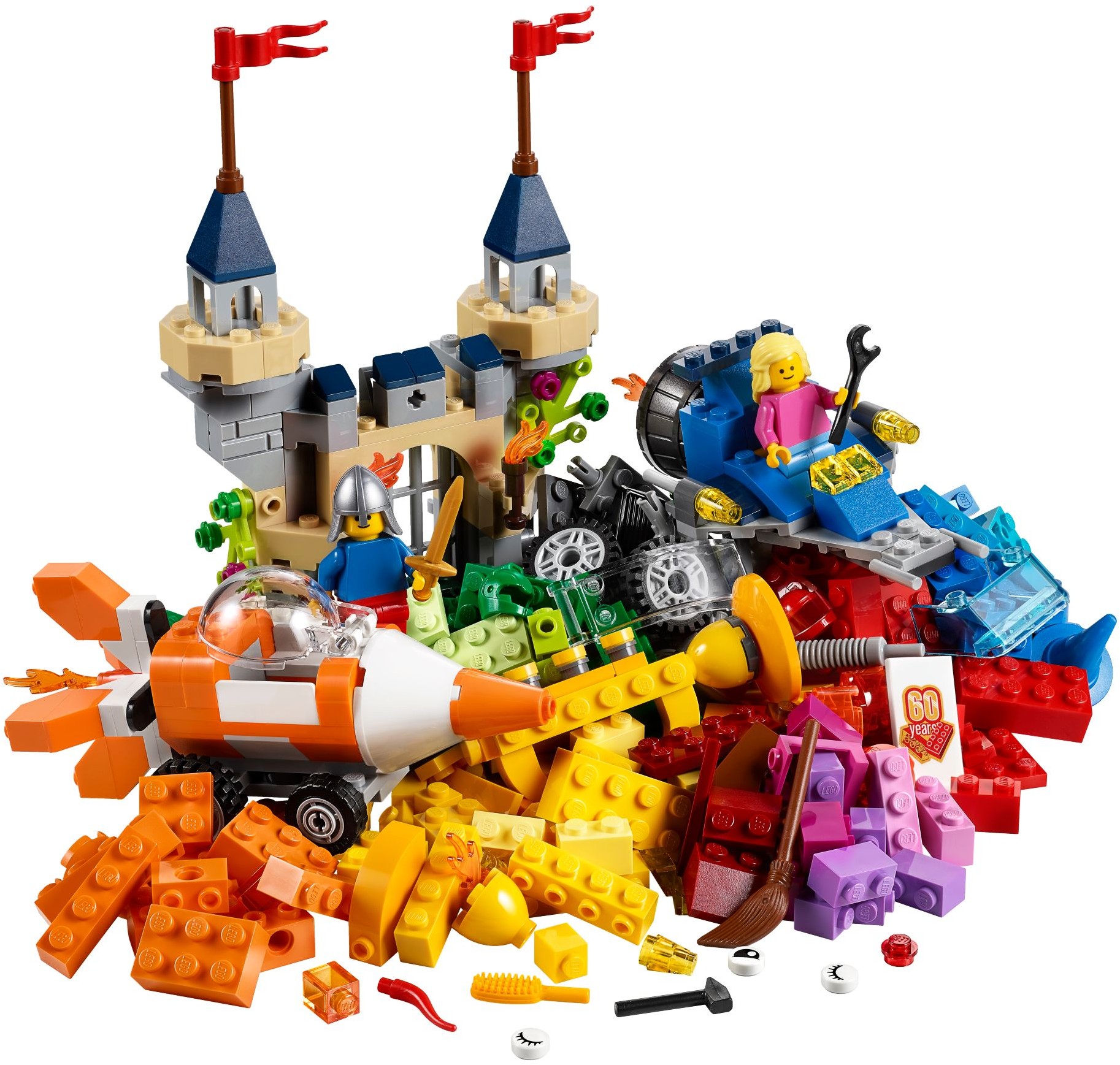 Zdjęcie galerii dla zestawu LEGO Classic 10404 Na dnie oceanu zamek rakieta spaceman rycerz smok