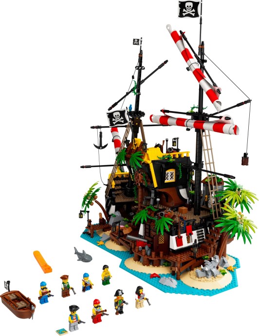 Zdjęcie galerii dla zestawu LEGO Ideas 21322 LEGO Ideas Piraci z Zatoki Barakud 21322 Statek Piracki