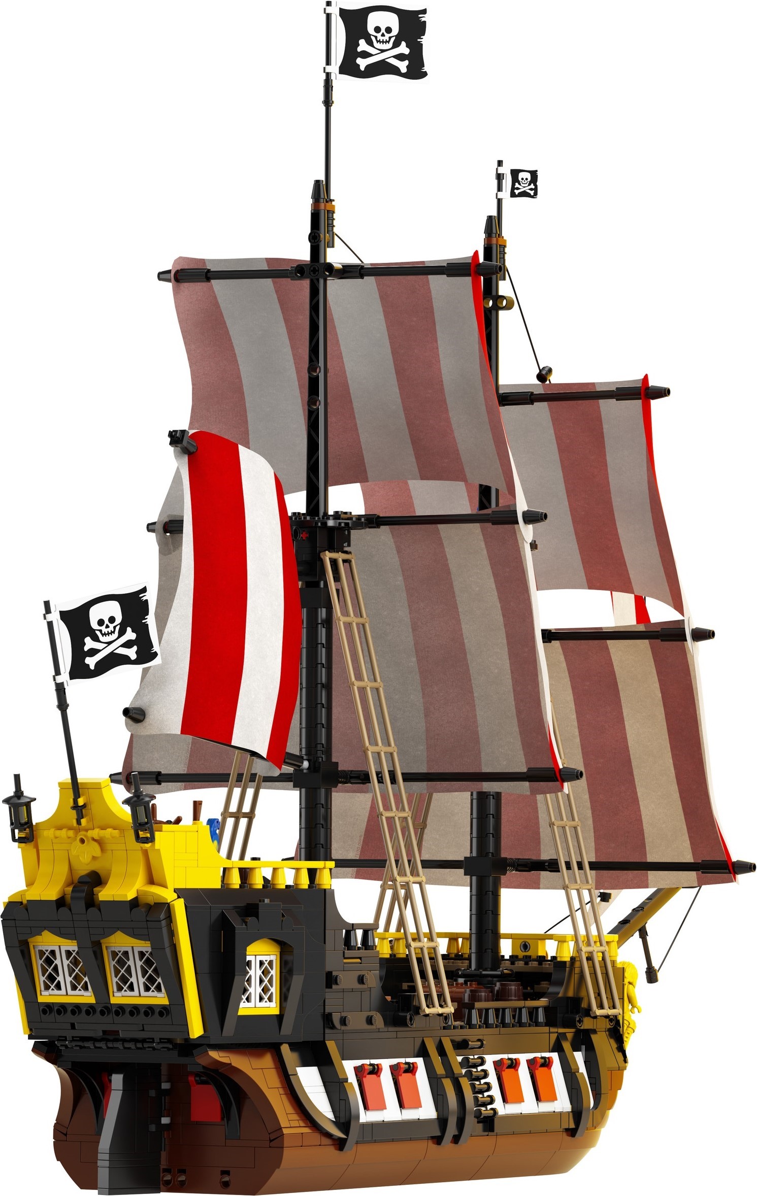 Zdjęcie galerii dla zestawu LEGO Ideas 21322 LEGO Ideas Piraci z Zatoki Barakud 21322 Statek Piracki