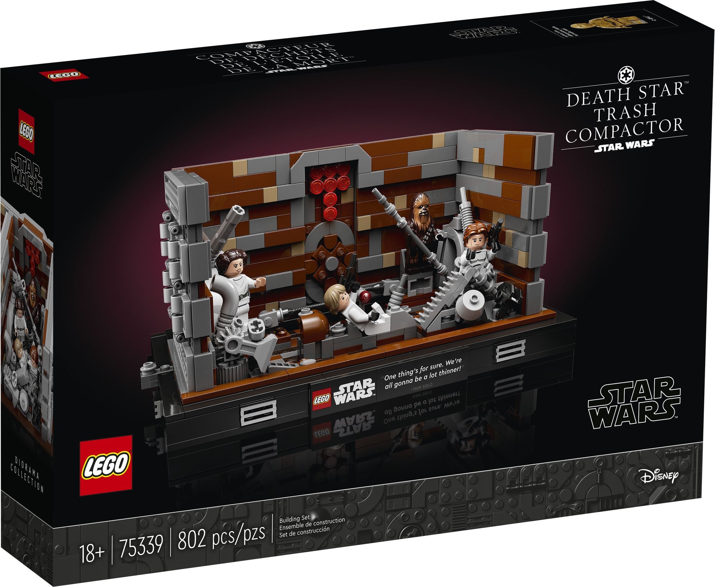 Zdjęcie galerii dla zestawu LEGO Star Wars 75339 Diorama: Zgniatarka odpadów na Gwieździe Śmierci