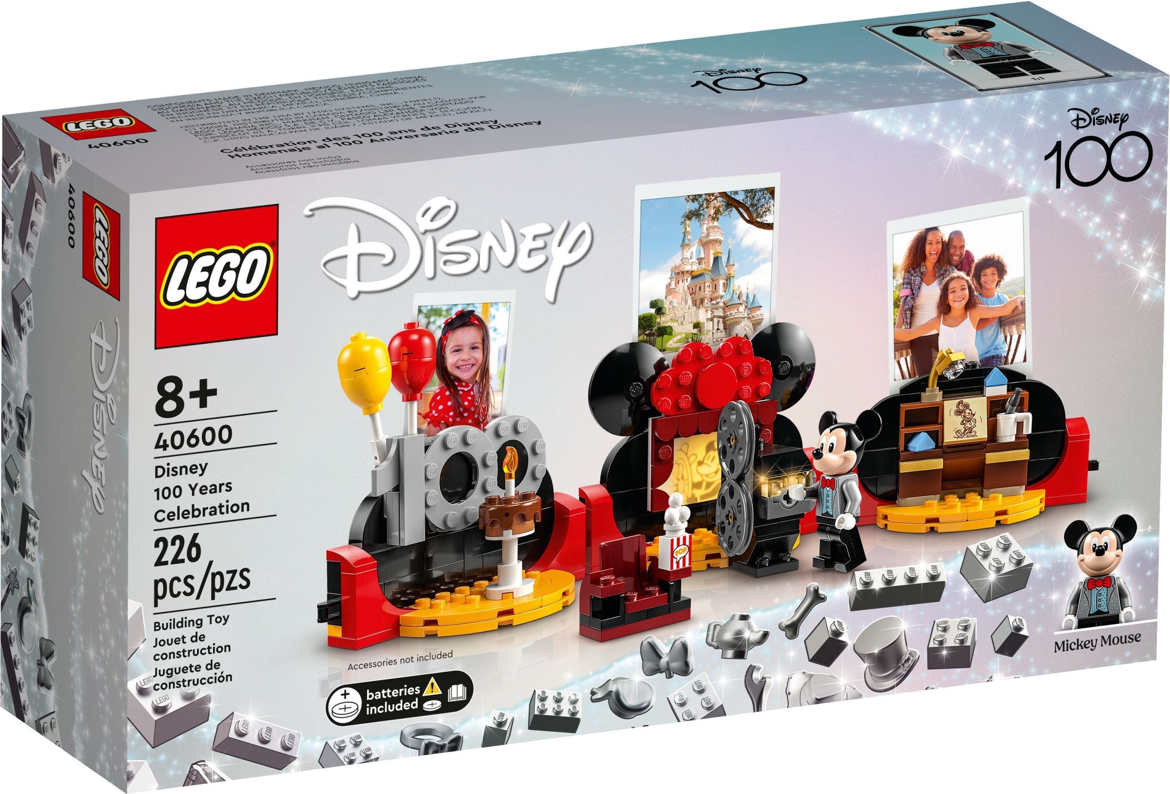 Zdjęcie galerii dla zestawu LEGO Disney 40600 Świętowanie stulecia Disneya Myszka Miki Świecący klocek