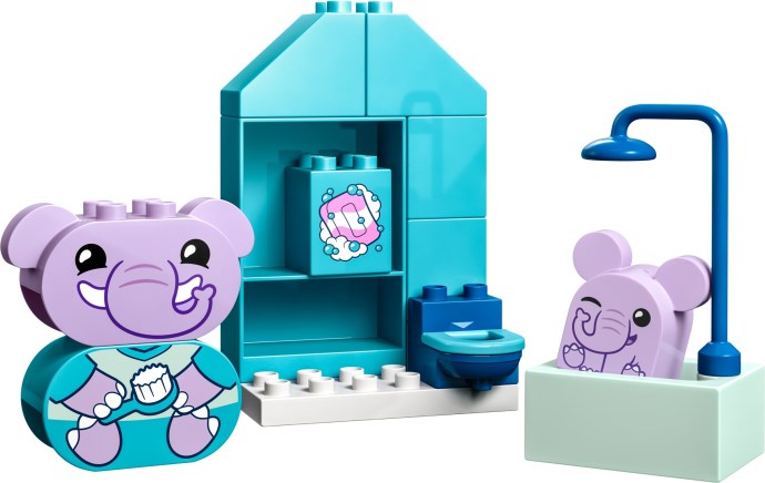 Zdjęcie galerii dla zestawu LEGO Duplo 10413 Codzienne zajęcia: Pływanie Słoniki Zabawka do kąpieli