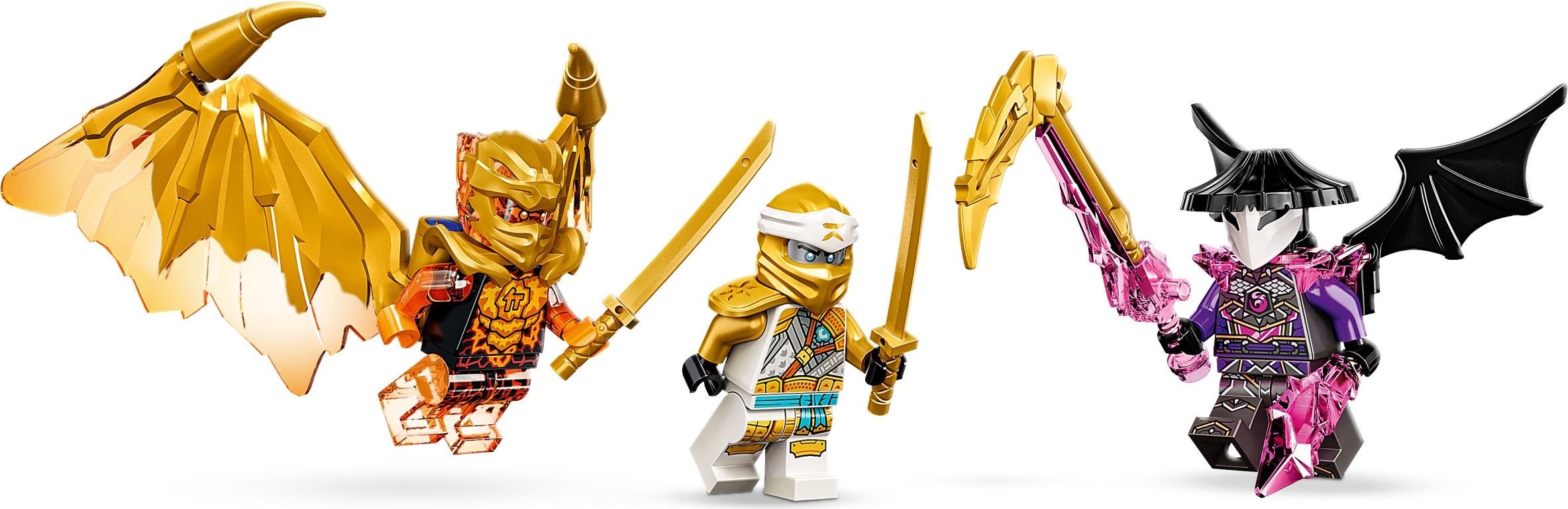 Zdjęcie galerii dla zestawu LEGO Ninjago Złoty Smoczy Kai ze skrzydłami Golden Dragon klocki ninja go