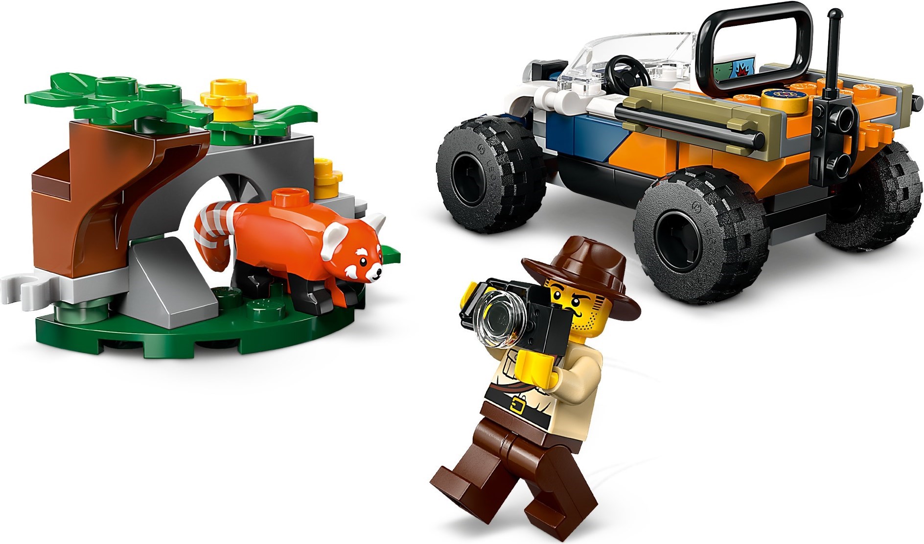 Zdjęcie galerii dla zestawu LEGO CITY 60424 QUAD BADACZA DŻUNGLI Z PANDĄ CZERWONĄ Thunder
