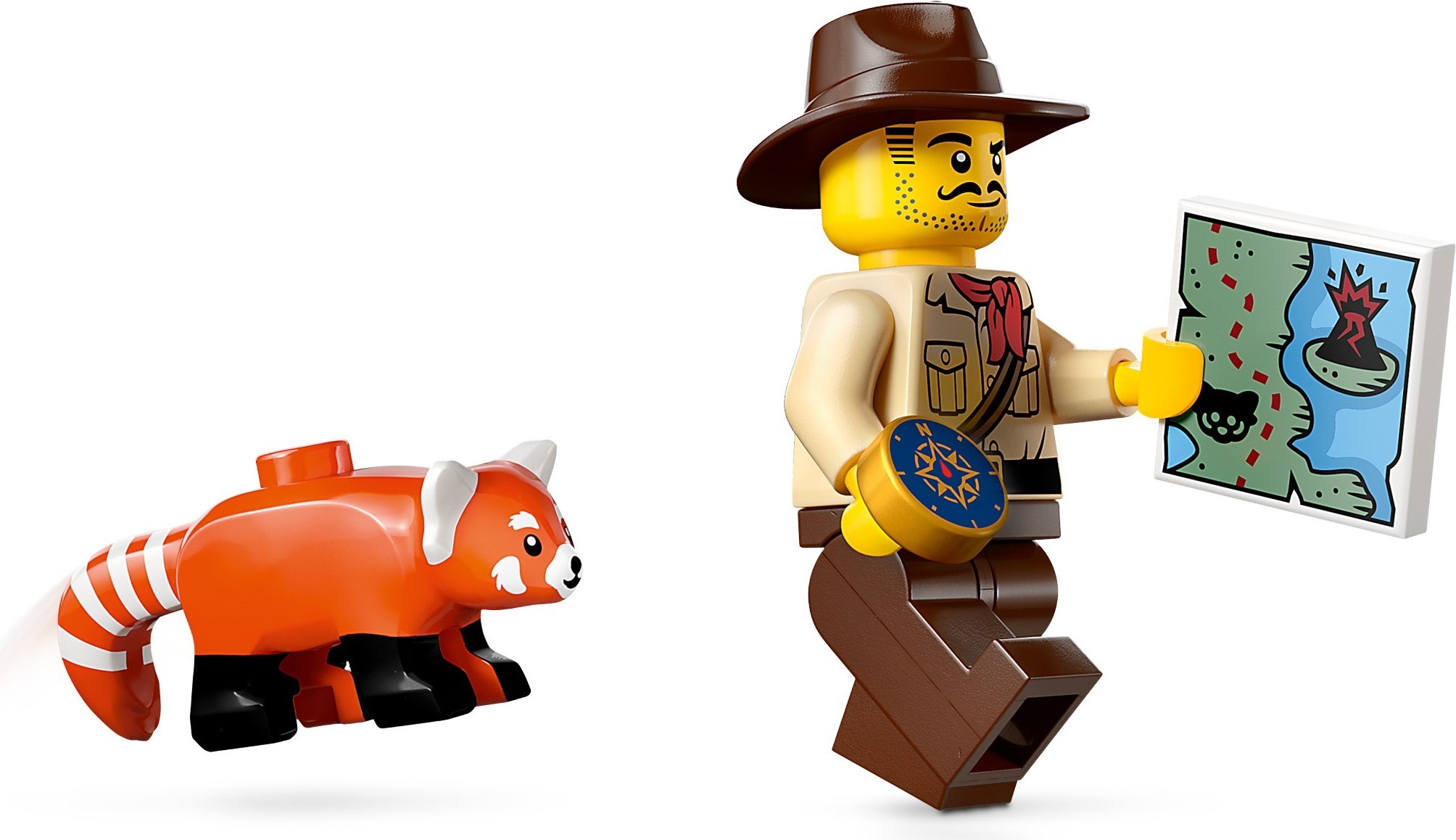 Zdjęcie galerii dla zestawu LEGO CITY 60424 QUAD BADACZA DŻUNGLI Z PANDĄ CZERWONĄ Thunder