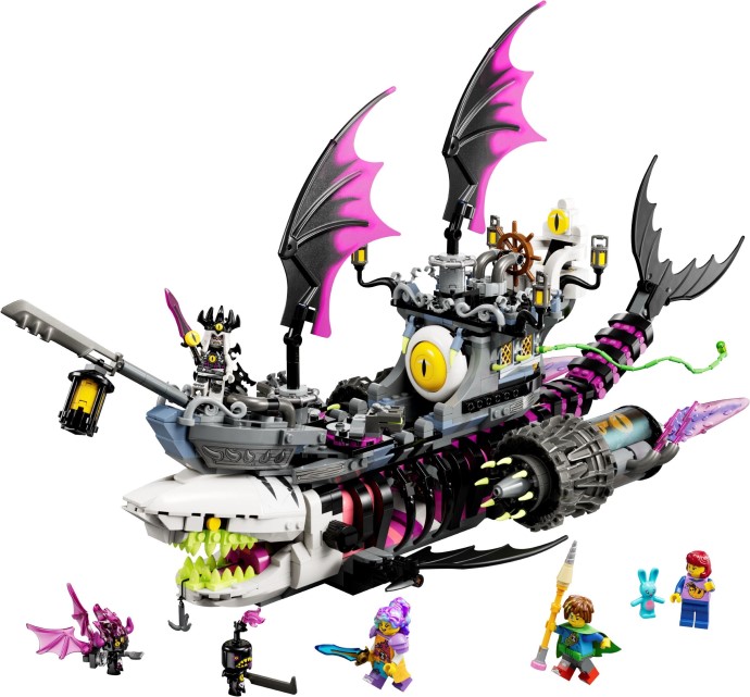 Zdjęcie galerii dla zestawu LEGO DREAMZzz 71469 Koszmarny Rekinokręt Zestaw Klocki Statek Piracki
