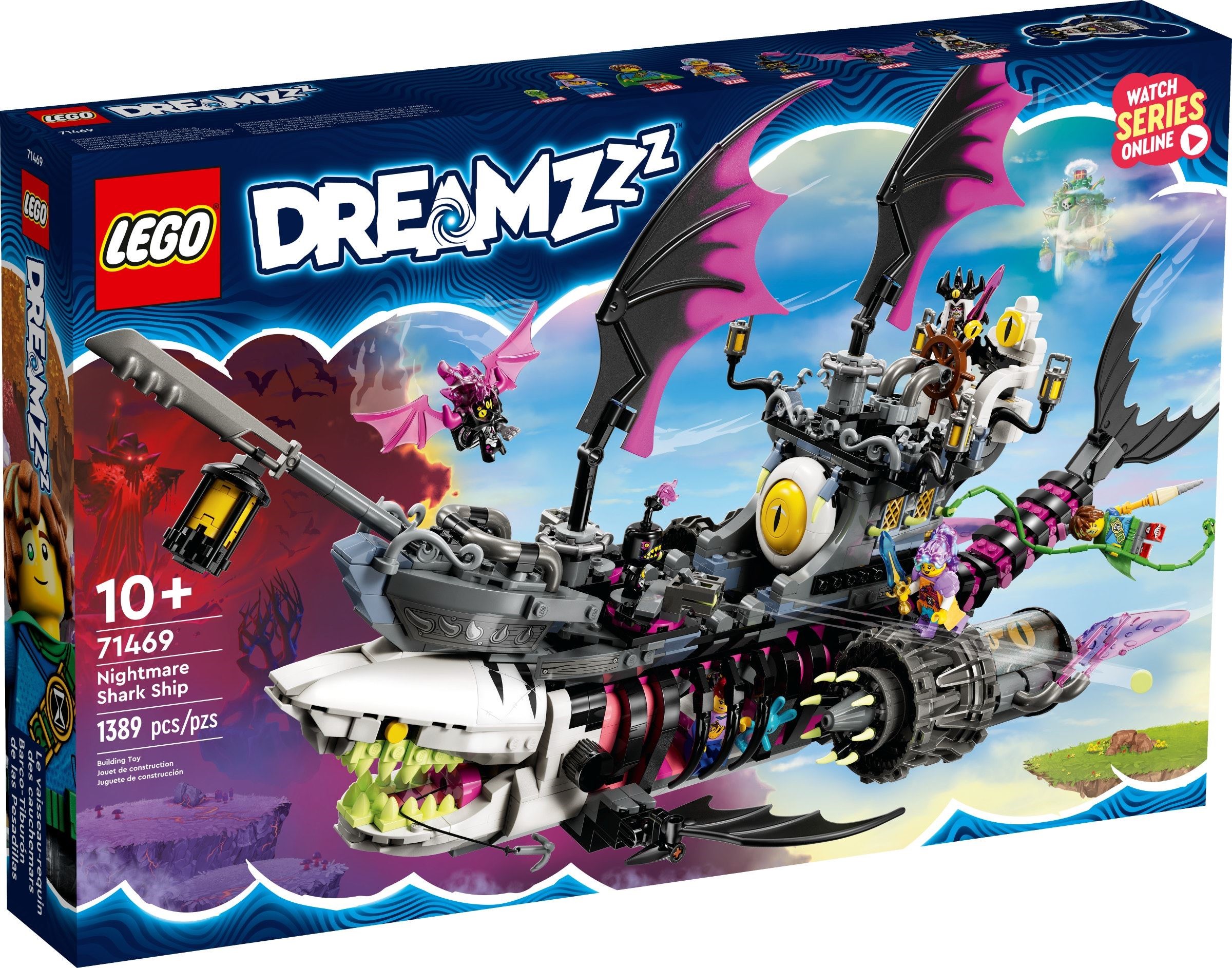 Zdjęcie galerii dla zestawu LEGO DREAMZzz 71469 Koszmarny Rekinokręt Zestaw Klocki Statek Piracki