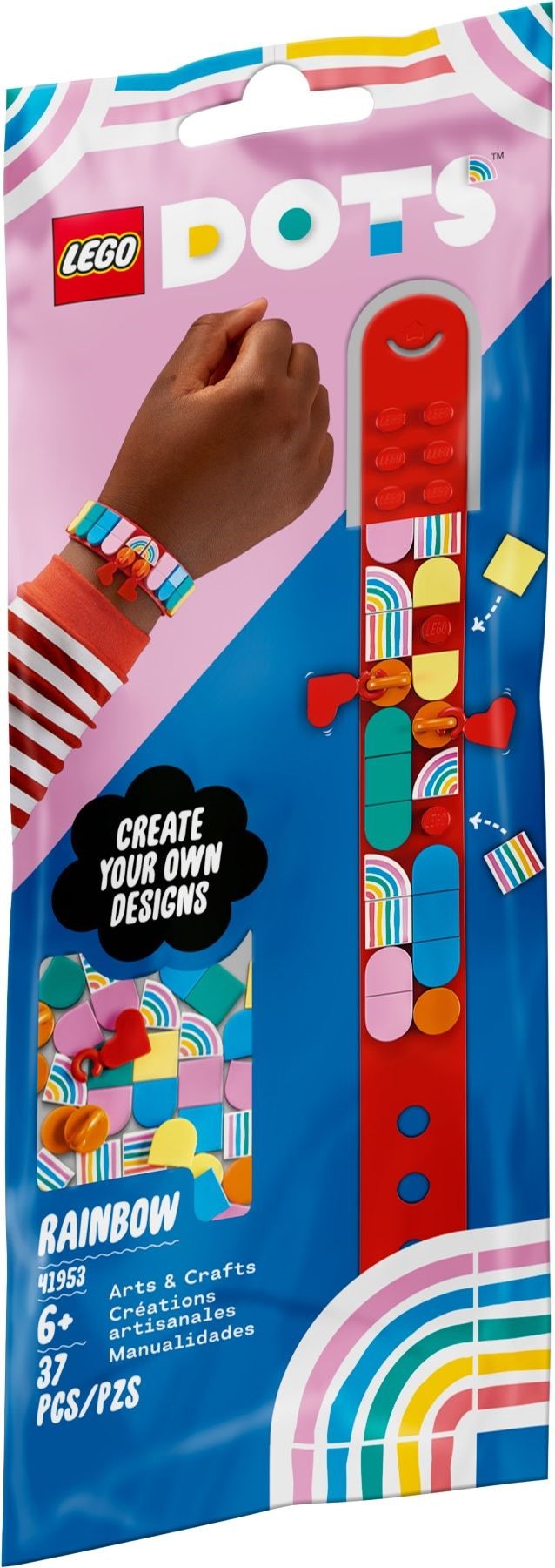 Zdjęcie galerii dla zestawu LEGO Dots 41953 Tęczowa bransoletka z zawieszkami 41953