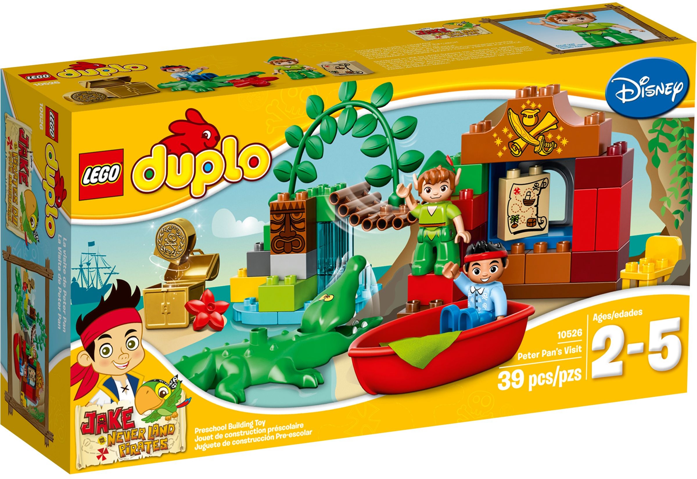 Zdjęcie galerii dla zestawu klocki LEGO 10526 Duplo - Jake i Piraci, Wizyta Piotrusia krokodyl wyspa