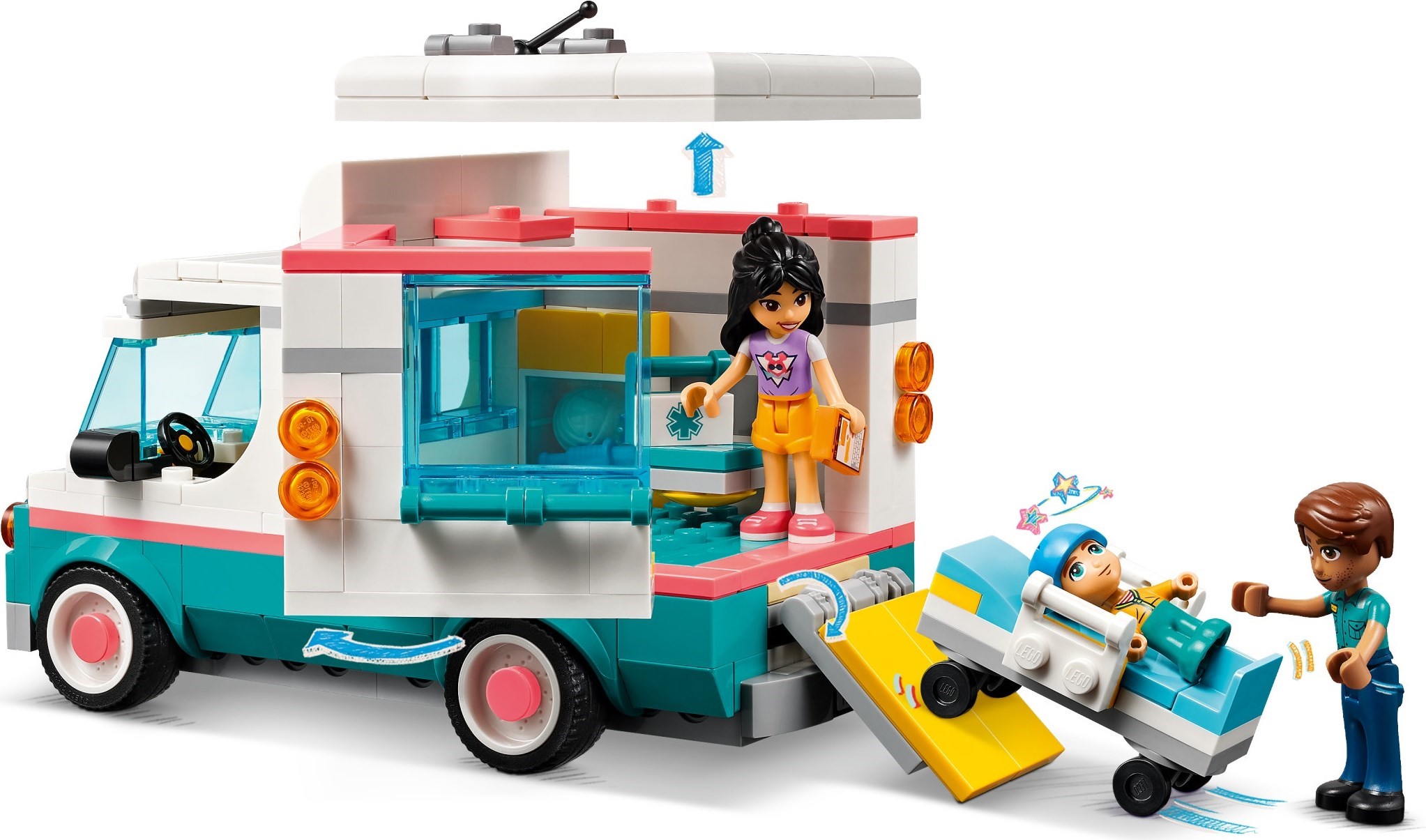 Zdjęcie galerii dla zestawu LEGO Friends 42613 Karetka szpitala w Heartlake Szpital Doktor Lekarz