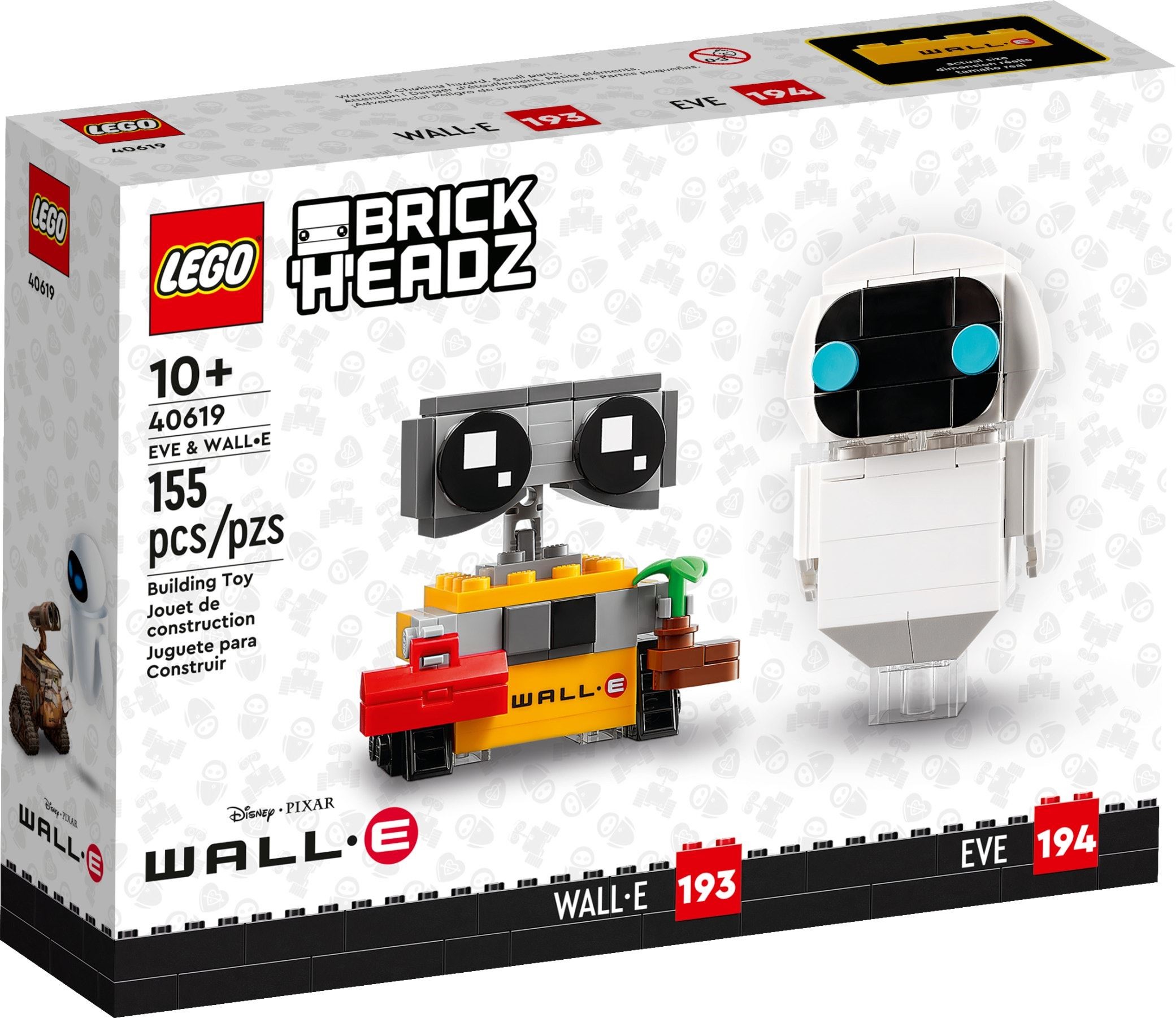 Zdjęcie galerii dla zestawu klocki LEGO Brickheads 40619 EWA i WALL-E z filmu