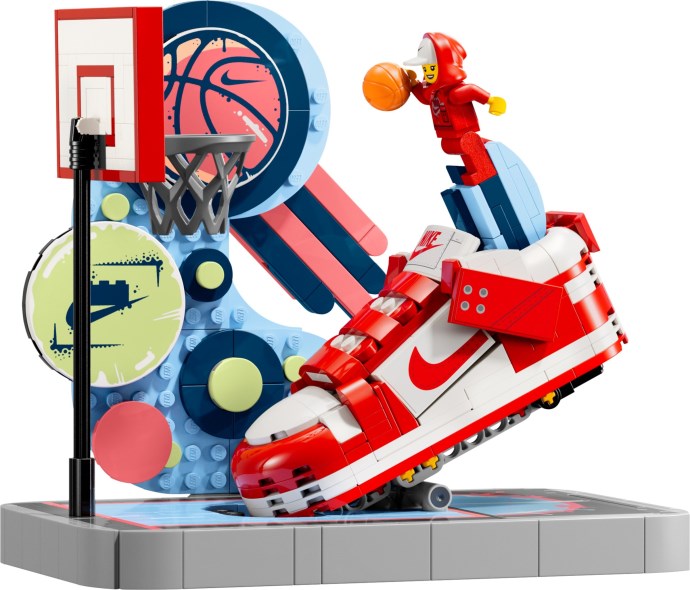 Zdjęcie galerii dla zestawu Klocki LEGO Nike 43021 Nike Dunk Trickshot koszykówka but basket