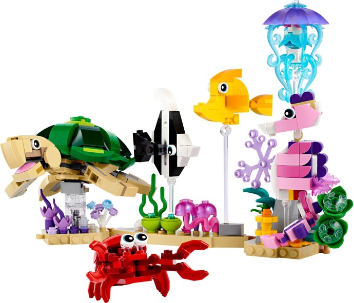 Zdjęcie galerii dla zestawu LEGO Creator 3w1 31158 Zwierzęta morskie żółw meduza ryby konik morski