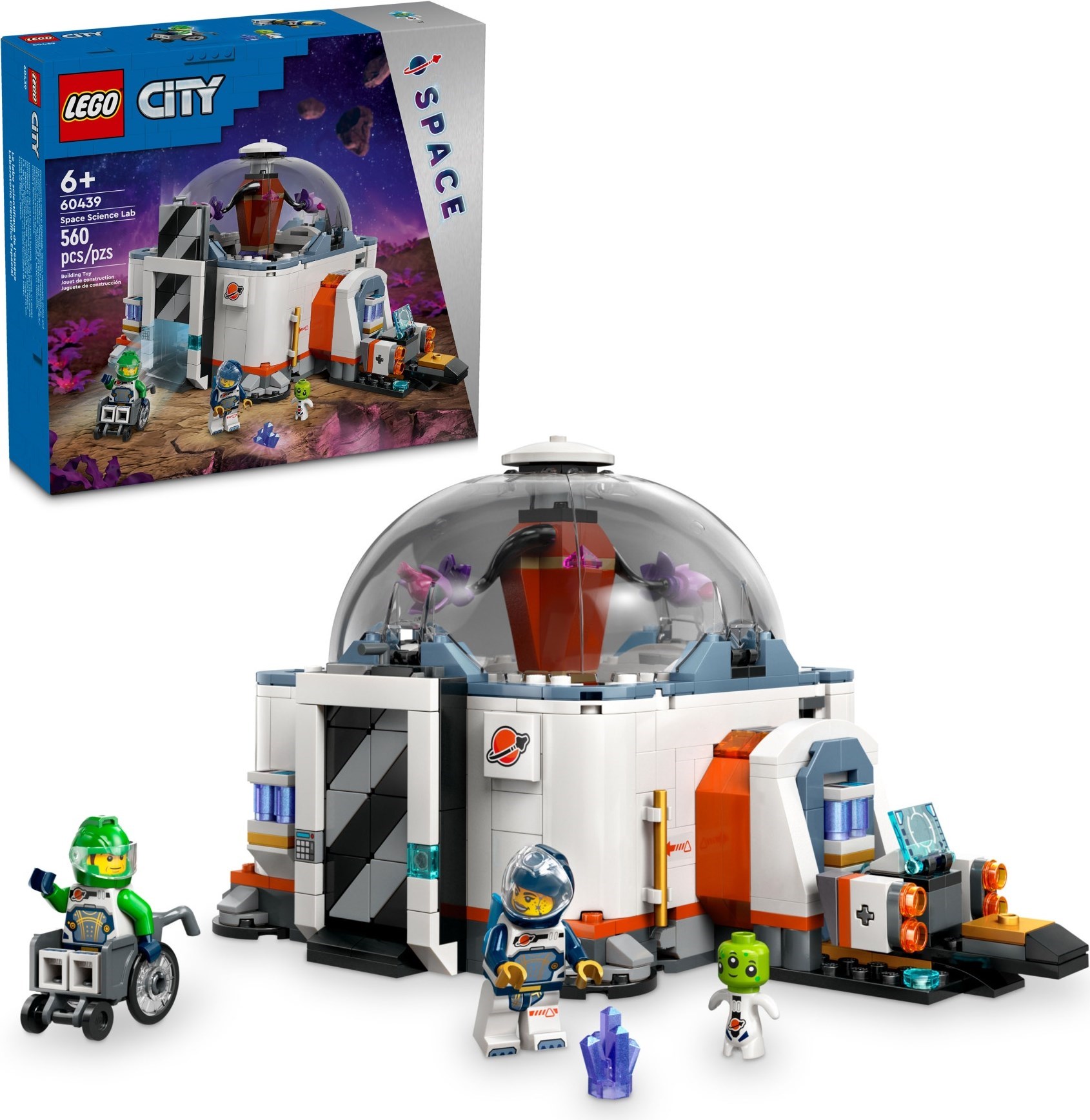 Zdjęcie galerii dla zestawu LEGO City 60439 Kosmiczne laboratorium naukowe Stacja kosmiczna Spaceman