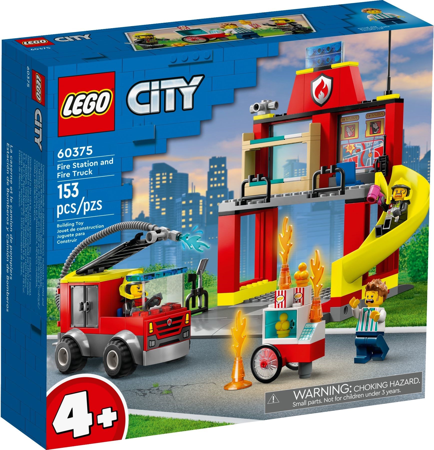 Zdjęcie galerii dla zestawu LEGO City 60375 Remiza strażacka i wóz strażacki straż strażak