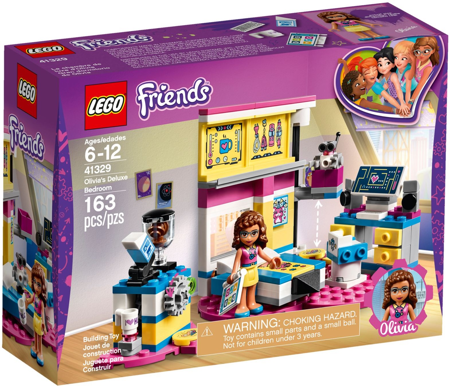 Zdjęcie galerii dla zestawu LEGO Friends 41329 Klocki LEGO Friends Sypialnia Olivii 41329