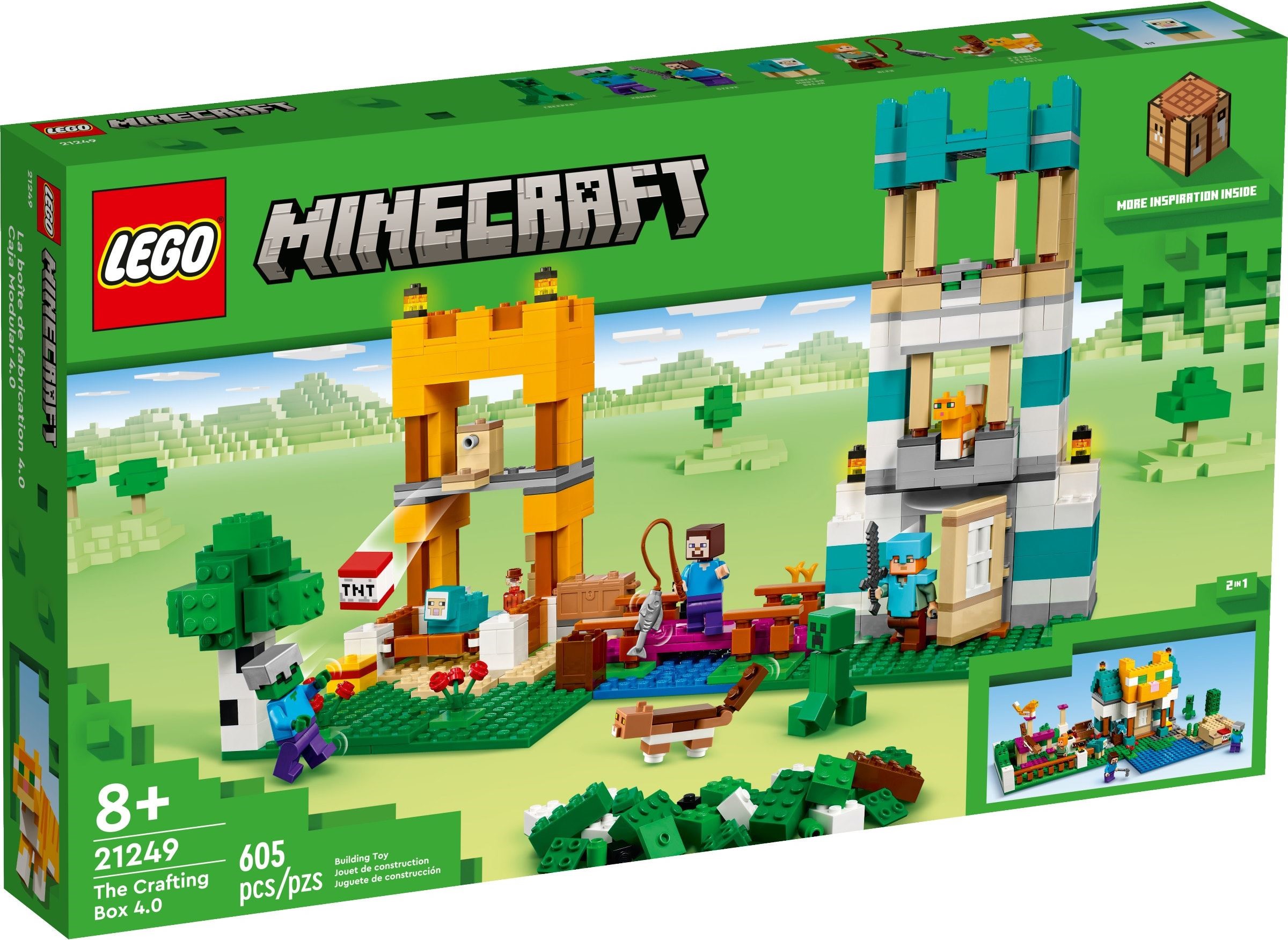 Zdjęcie galerii dla zestawu Klocki LEGO Minecraft Kreatywny warsztat 4.0 605 elementów 8 lat + Majkraft