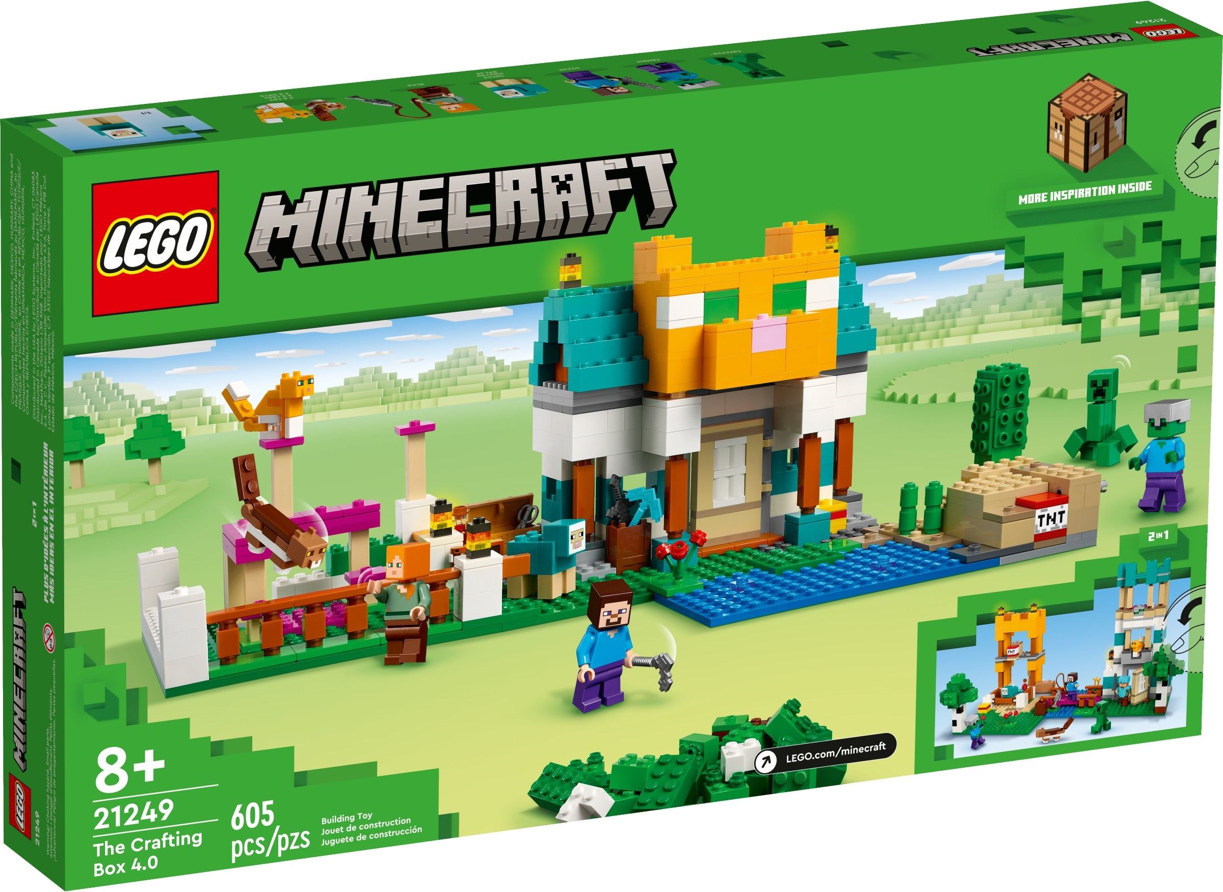 Zdjęcie galerii dla zestawu Klocki LEGO Minecraft Kreatywny warsztat 4.0 605 elementów 8 lat + Majkraft