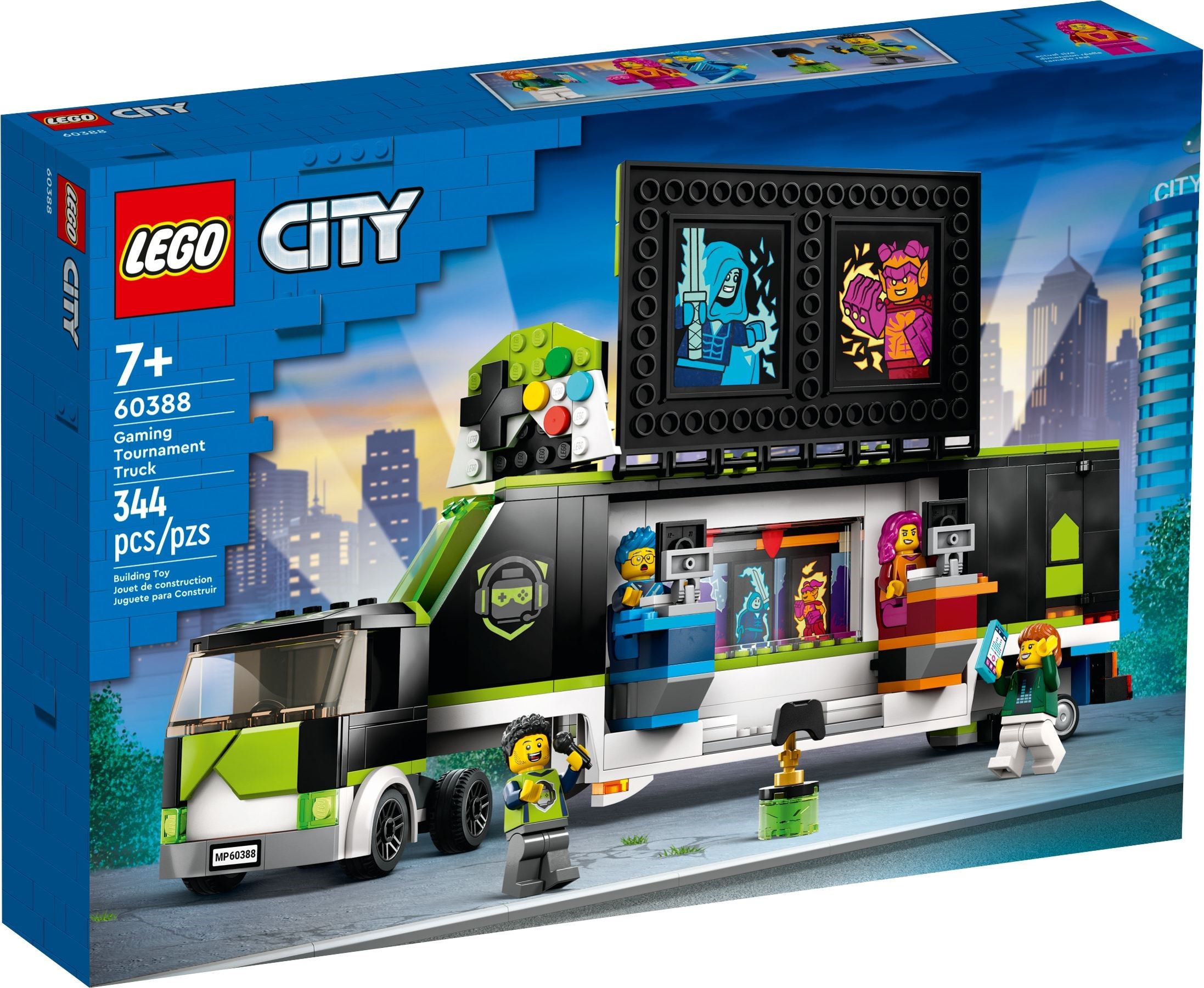 Zdjęcie galerii dla zestawu klocki LEGO City 60388 Ciężarówka na turniej gier gamer