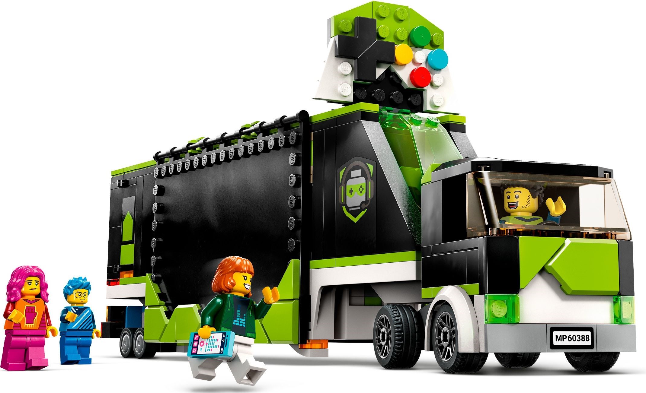 Zdjęcie galerii dla zestawu klocki LEGO City 60388 Ciężarówka na turniej gier gamer
