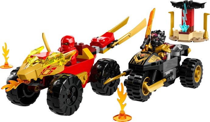 Zdjęcie galerii dla zestawu LEGO Ninjago Kai i Ras w pojedynku samochód motocykl 71789 auto ninja go