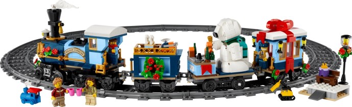Zdjęcie galerii dla zestawu zestaw klocków LEGO ICONS 10361 Świąteczny ekspres Zima pociąg wagony
