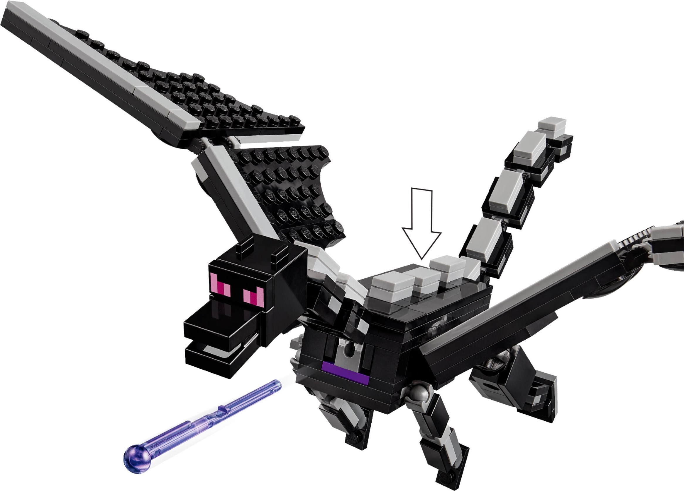 Zdjęcie galerii dla zestawu LEGO MINECRAFT 21264 Smok Kresu i Statek Kresu MAJKRAFT